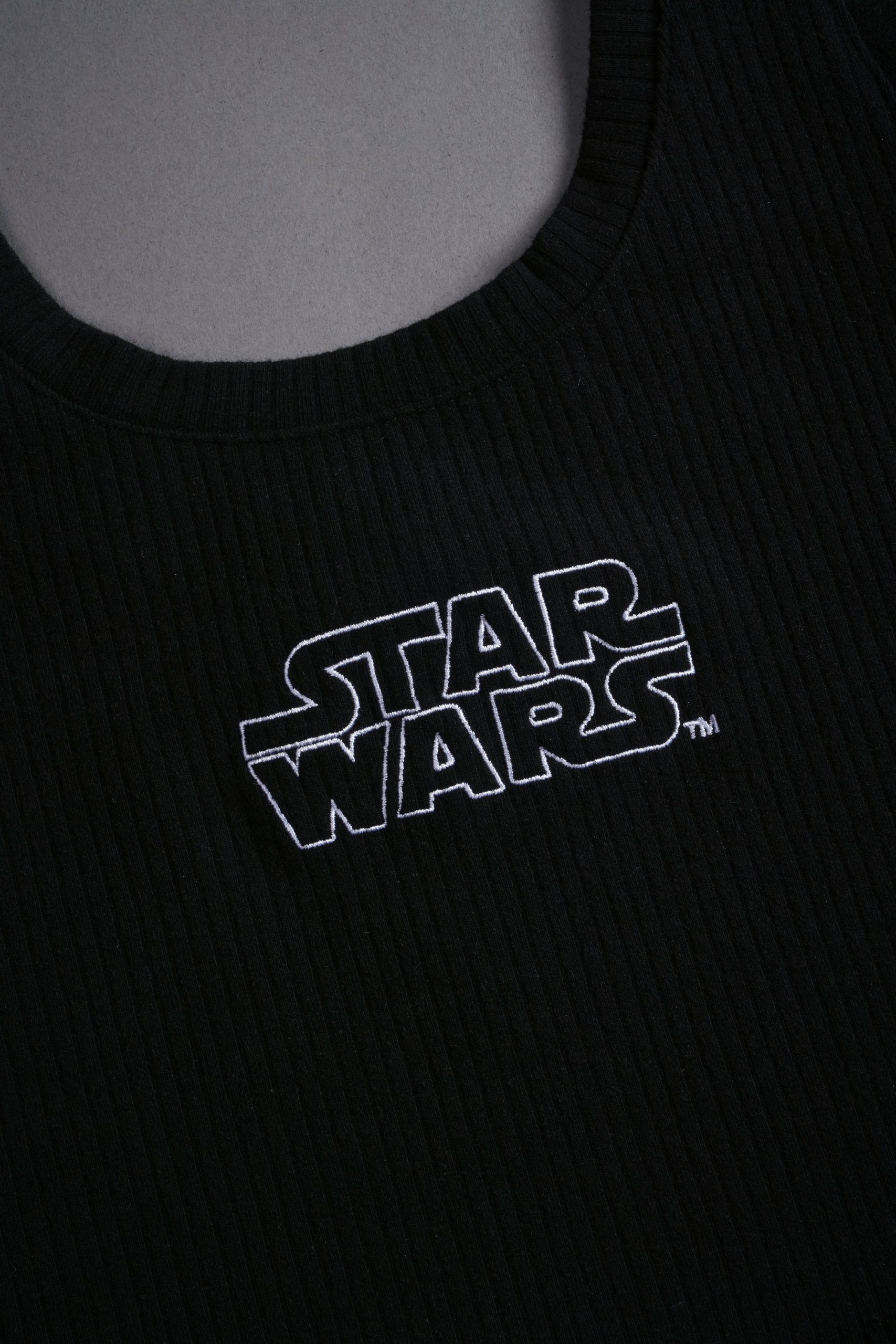 Star Wars She Classic Ribbed Tank in Black - Image 7