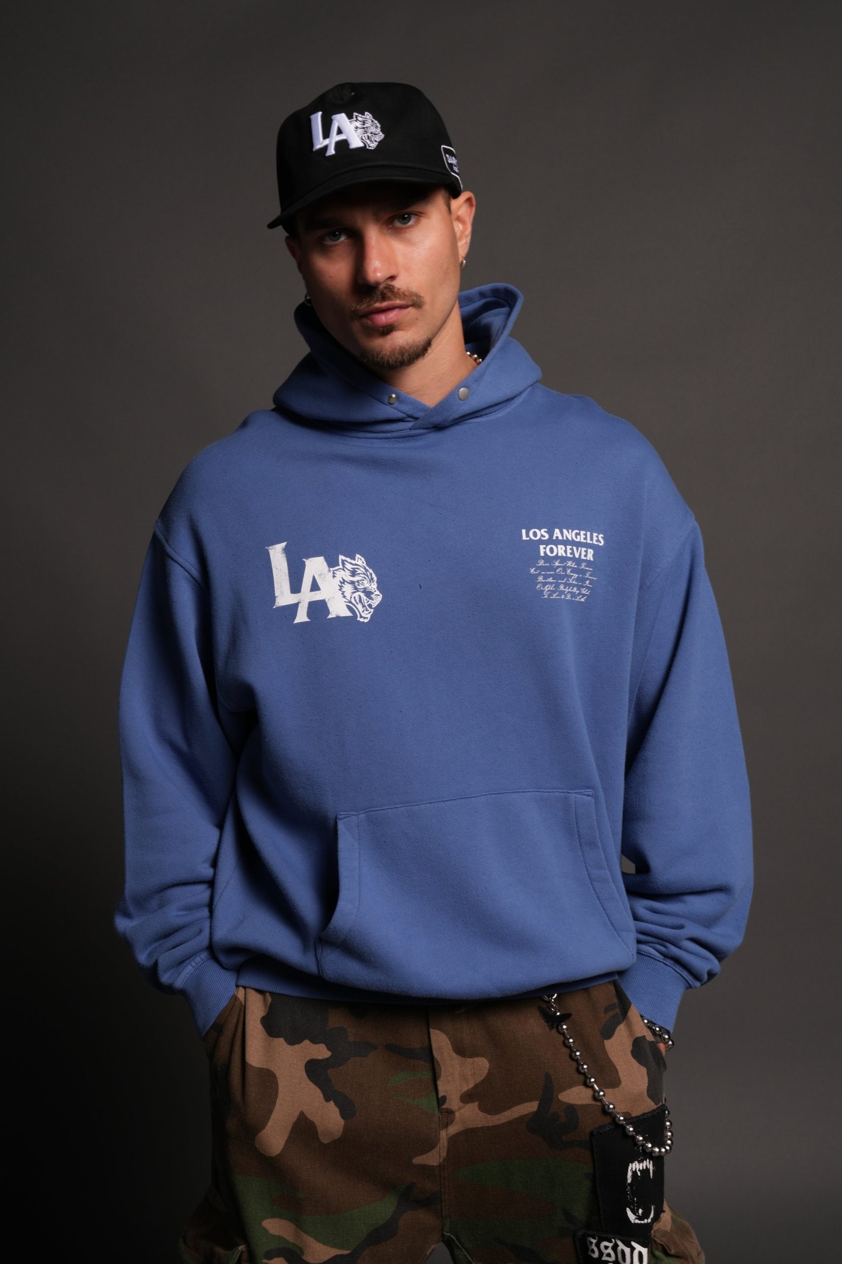 La Wolves V2 Pierce Hoodie La Blue - Image 2