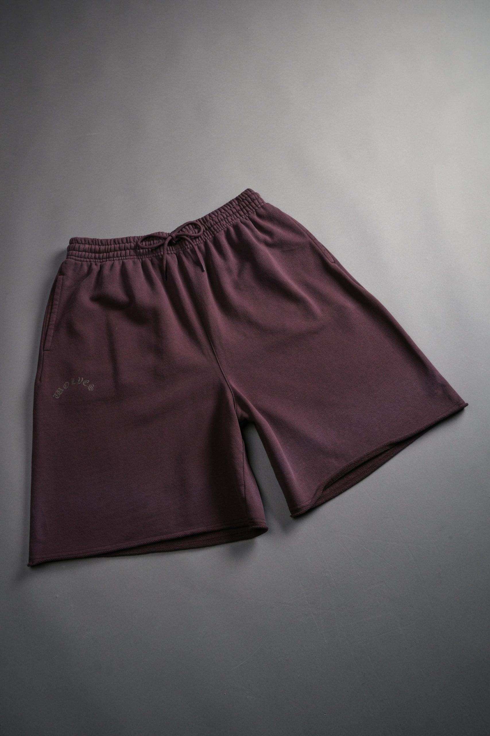 Darc Wandering Grunge Brock Sweat Shorts in Darc Garnet Drift Wash - Image 6