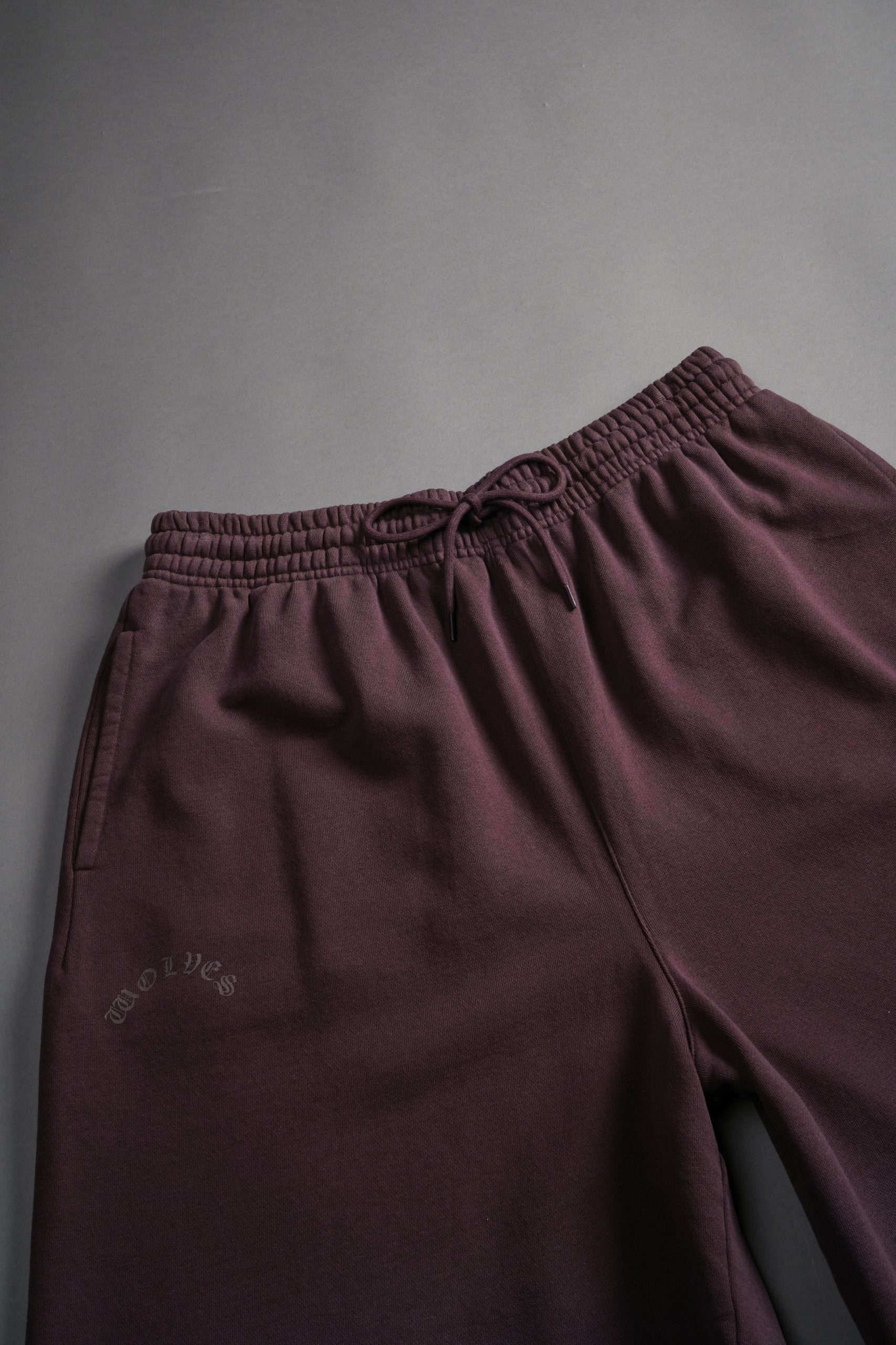 Darc Wandering Grunge Brock Sweat Shorts in Darc Garnet Drift Wash - Image 7