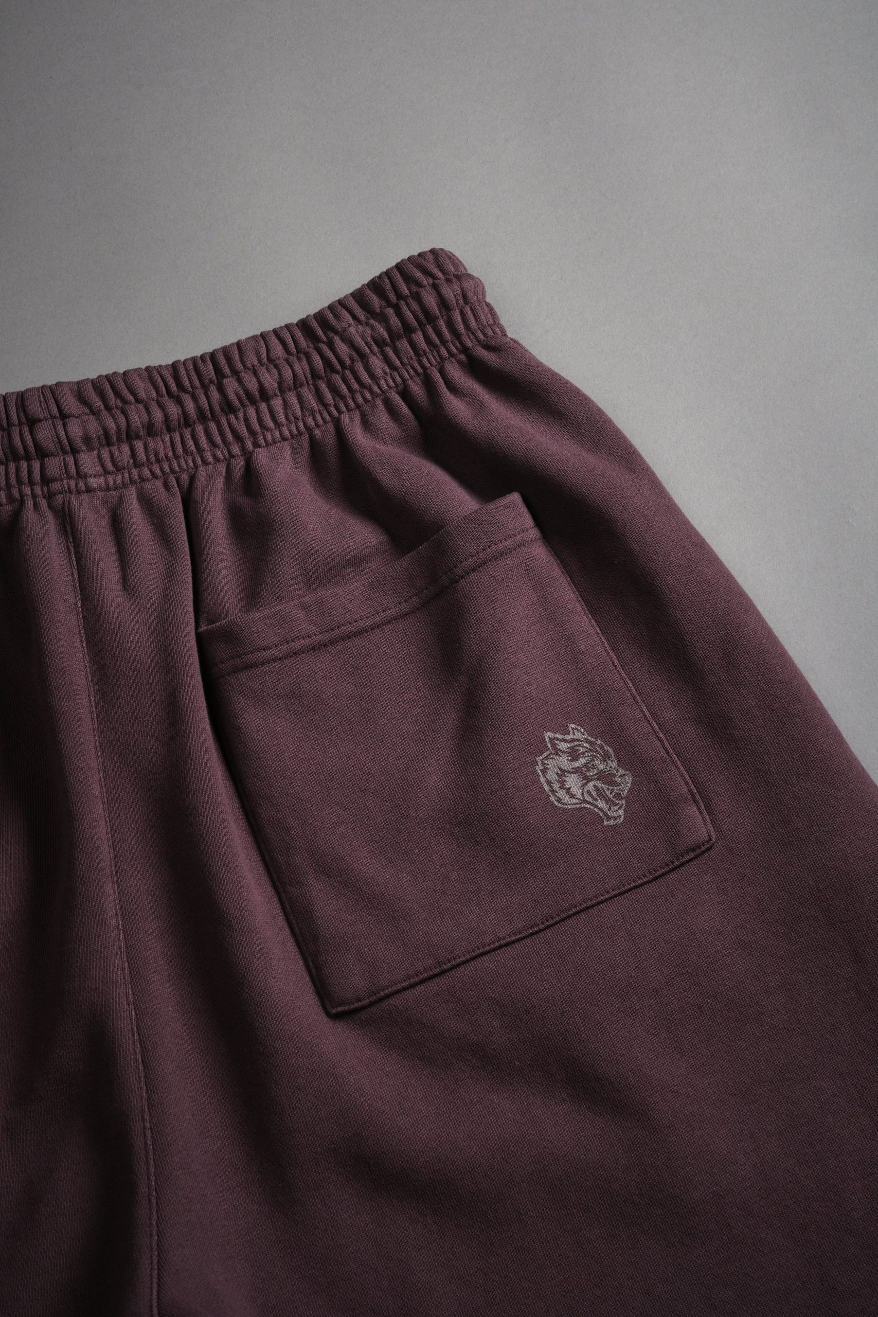 Darc Wandering Grunge Brock Sweat Shorts in Darc Garnet Drift Wash - Image 8