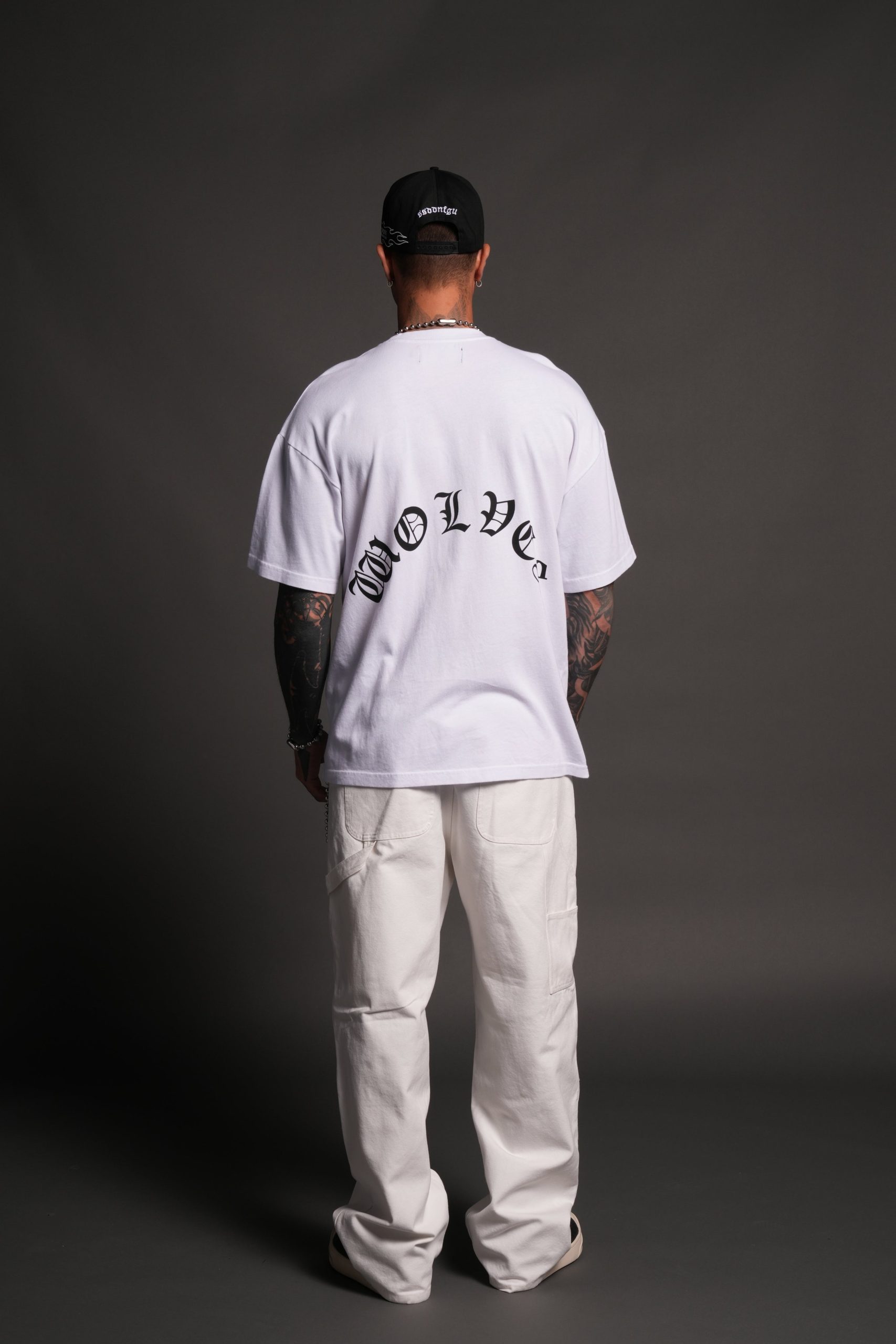 Los Cherub Premium Oversized Tee in White - Image 6