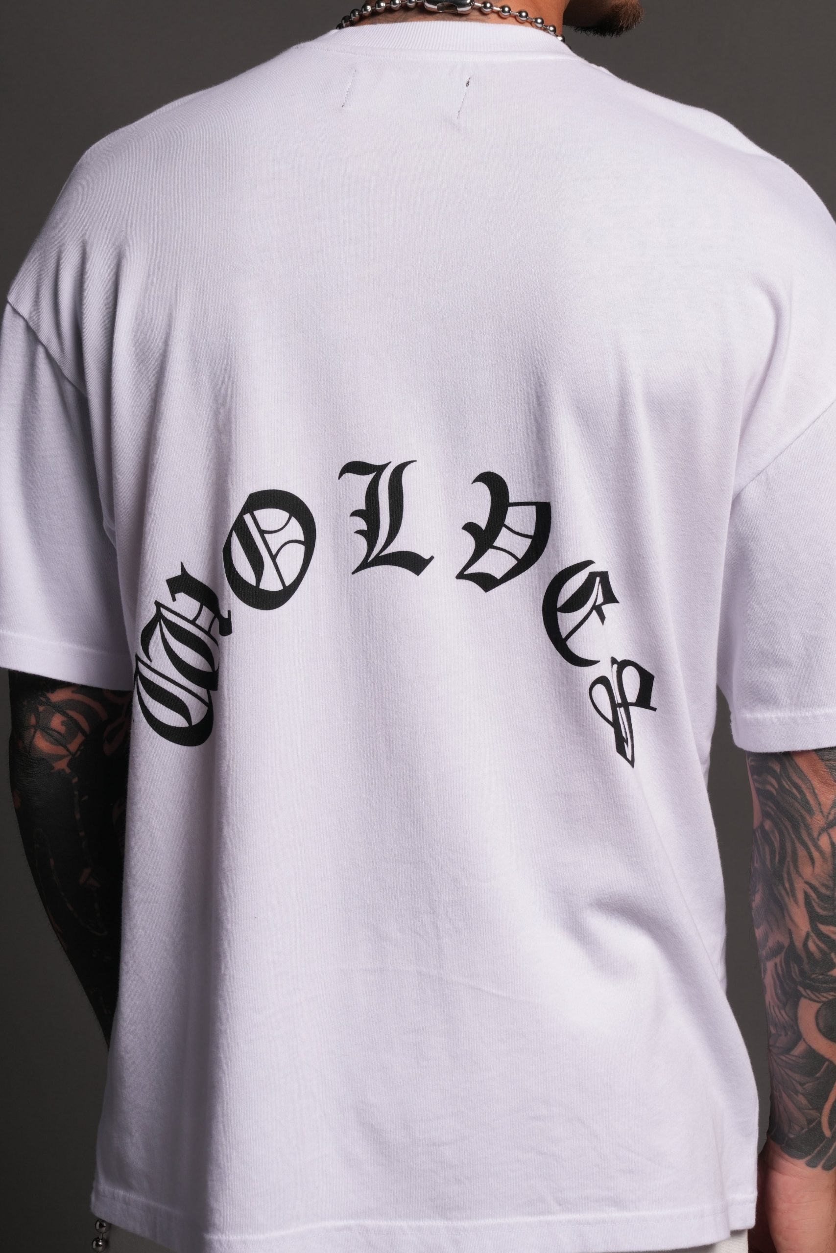 Los Cherub Premium Oversized Tee in White - Image 8