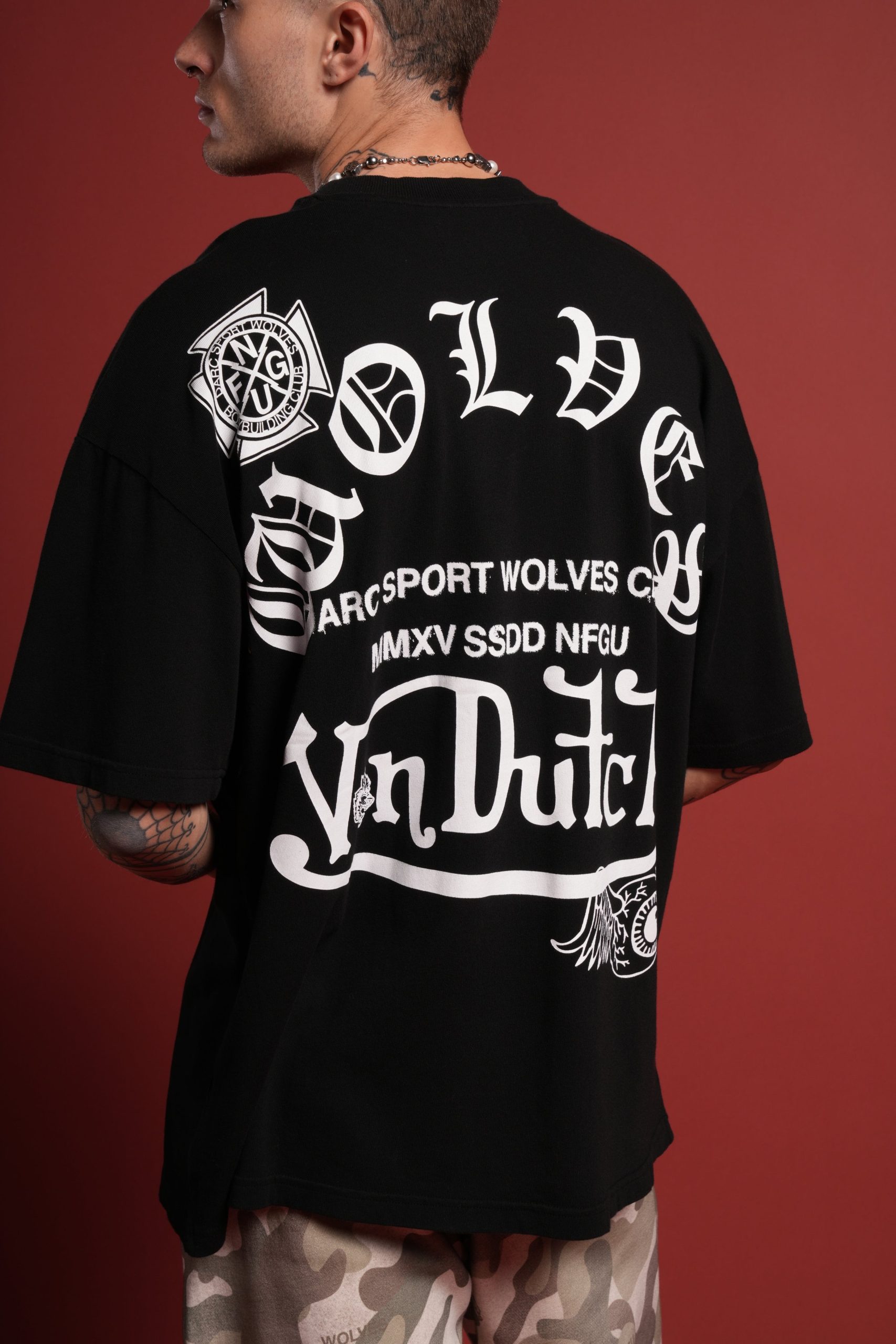 DSVD Heritage Unisex Premium Oversized Tee in Black - Image 8
