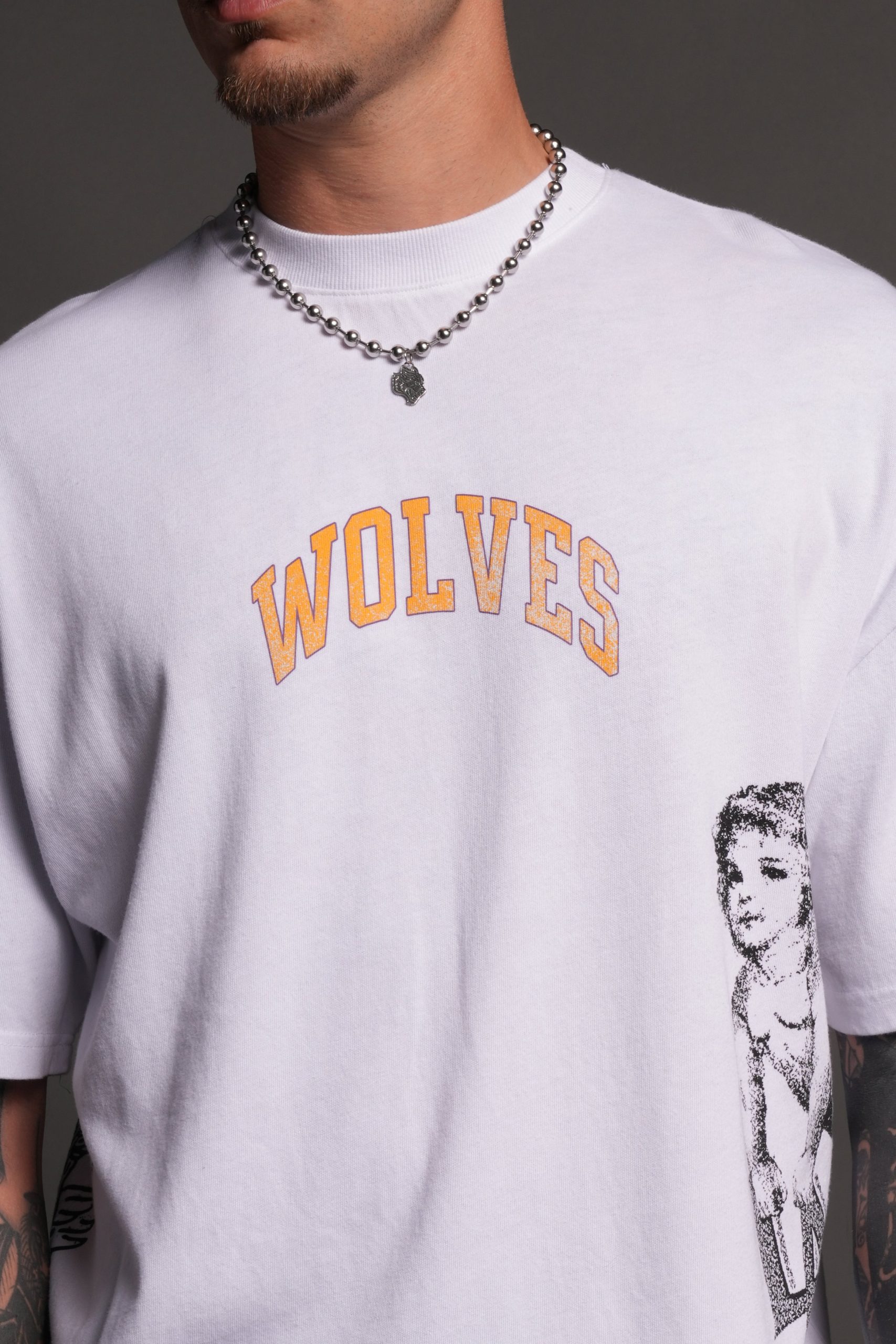 LA Has Your Back Premium Oversized Tee in White - Image 9