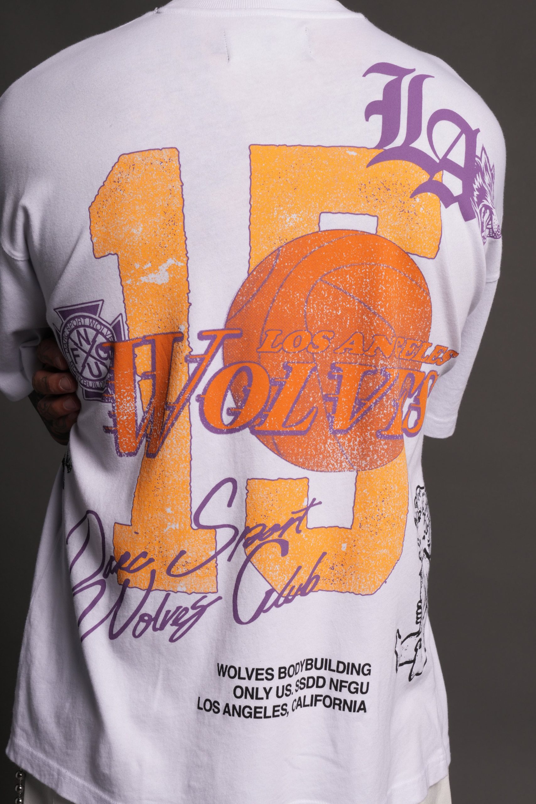 LA Has Your Back Premium Oversized Tee in White - Image 10