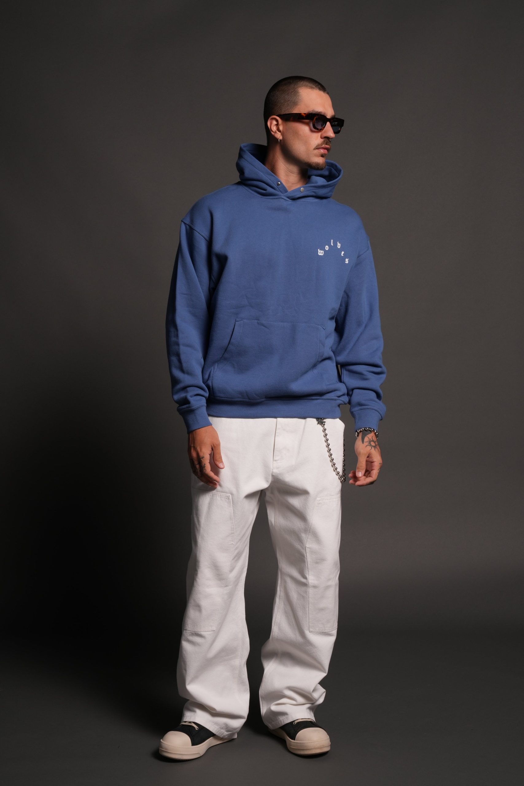 Homage To La Pierce Hoodie in La Blue - Image 5