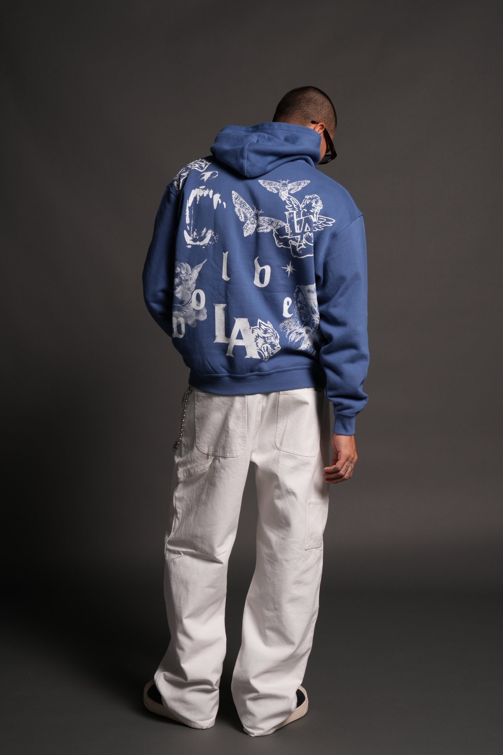 Homage To La Pierce Hoodie in La Blue - Image 6