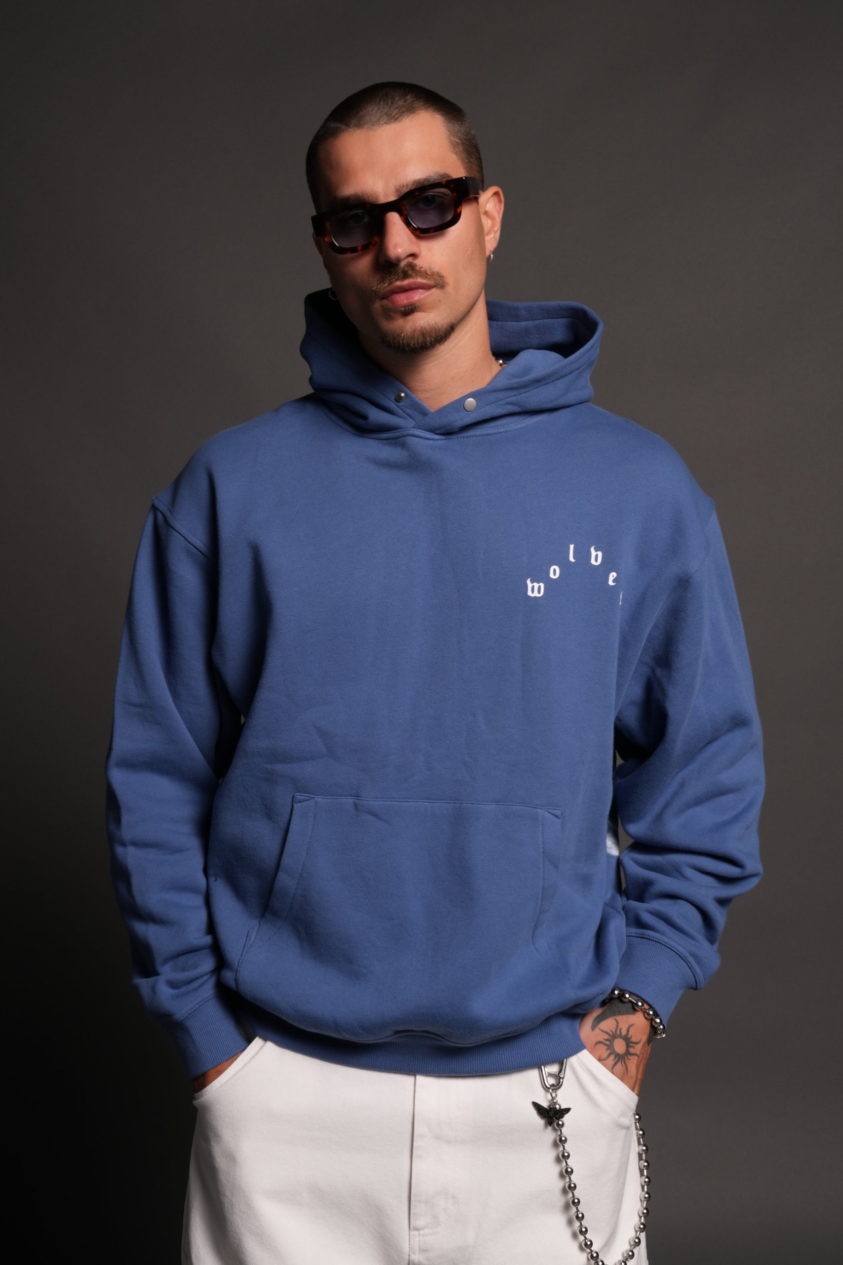 Homage To La Pierce Hoodie in La Blue - Image 2