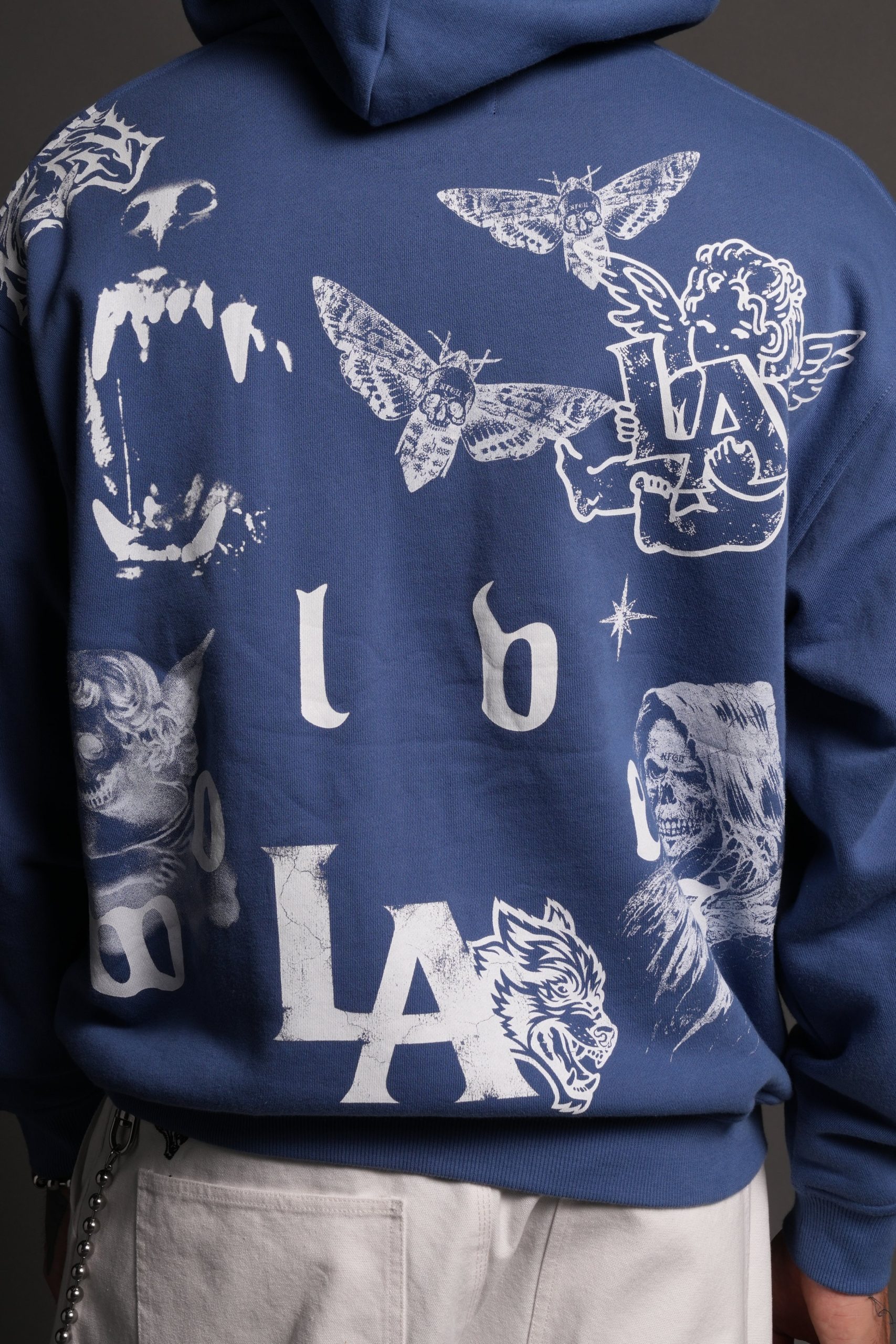 Homage To La Pierce Hoodie in La Blue - Image 8