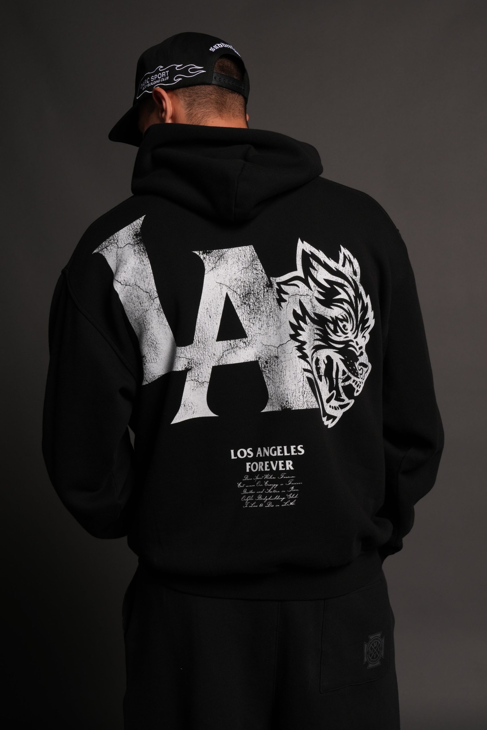 La Wolves V2 Pierce Hoodie in Black - Image 4