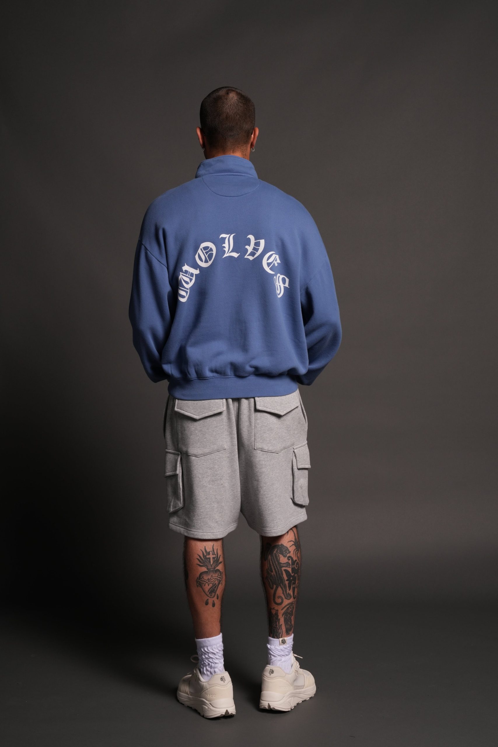 La Wolves V2 Duke 1/4 Zip Mock Neck in La Blue - Image 6