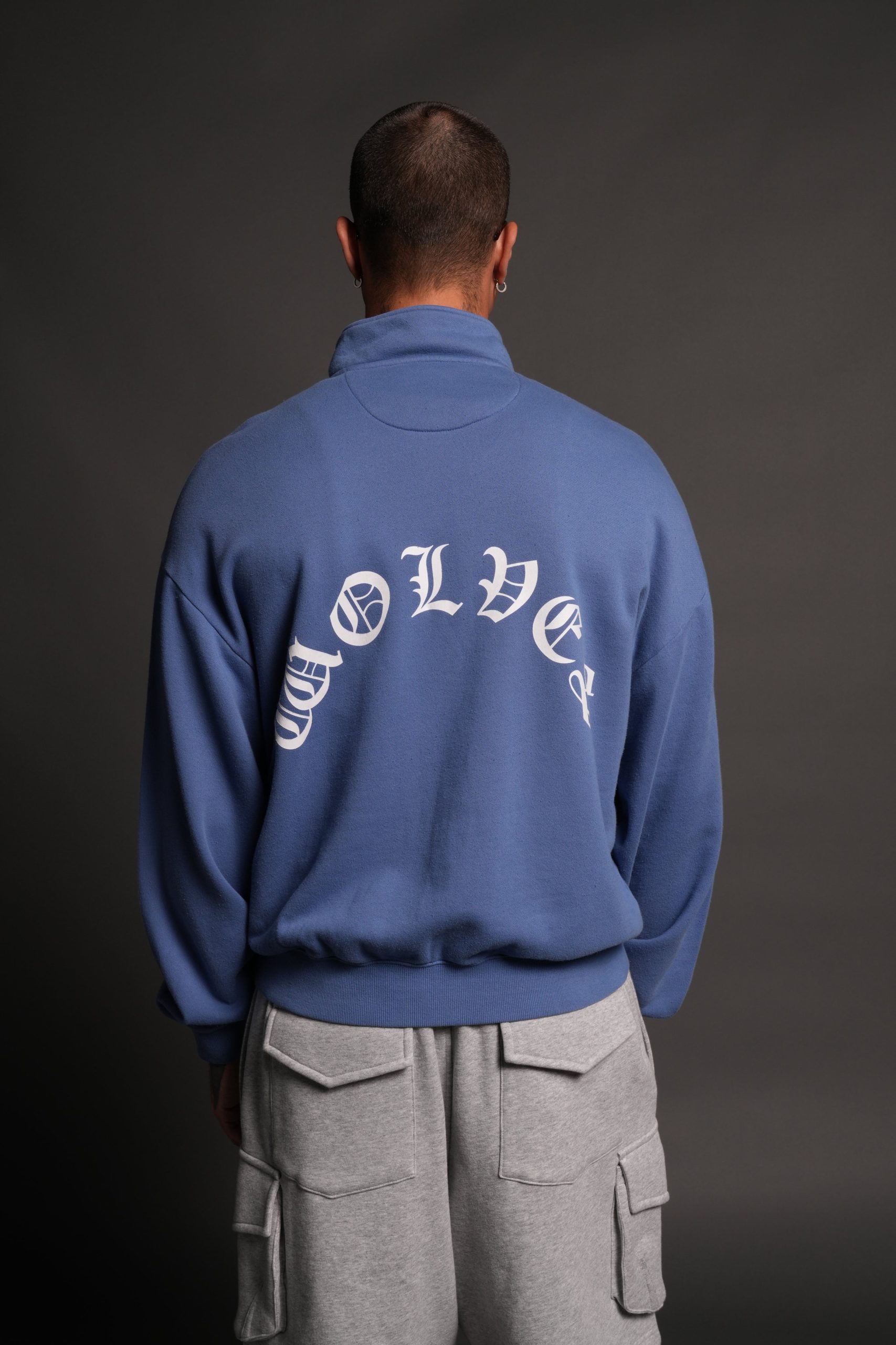 La Wolves V2 Duke 1/4 Zip Mock Neck in La Blue - Image 2