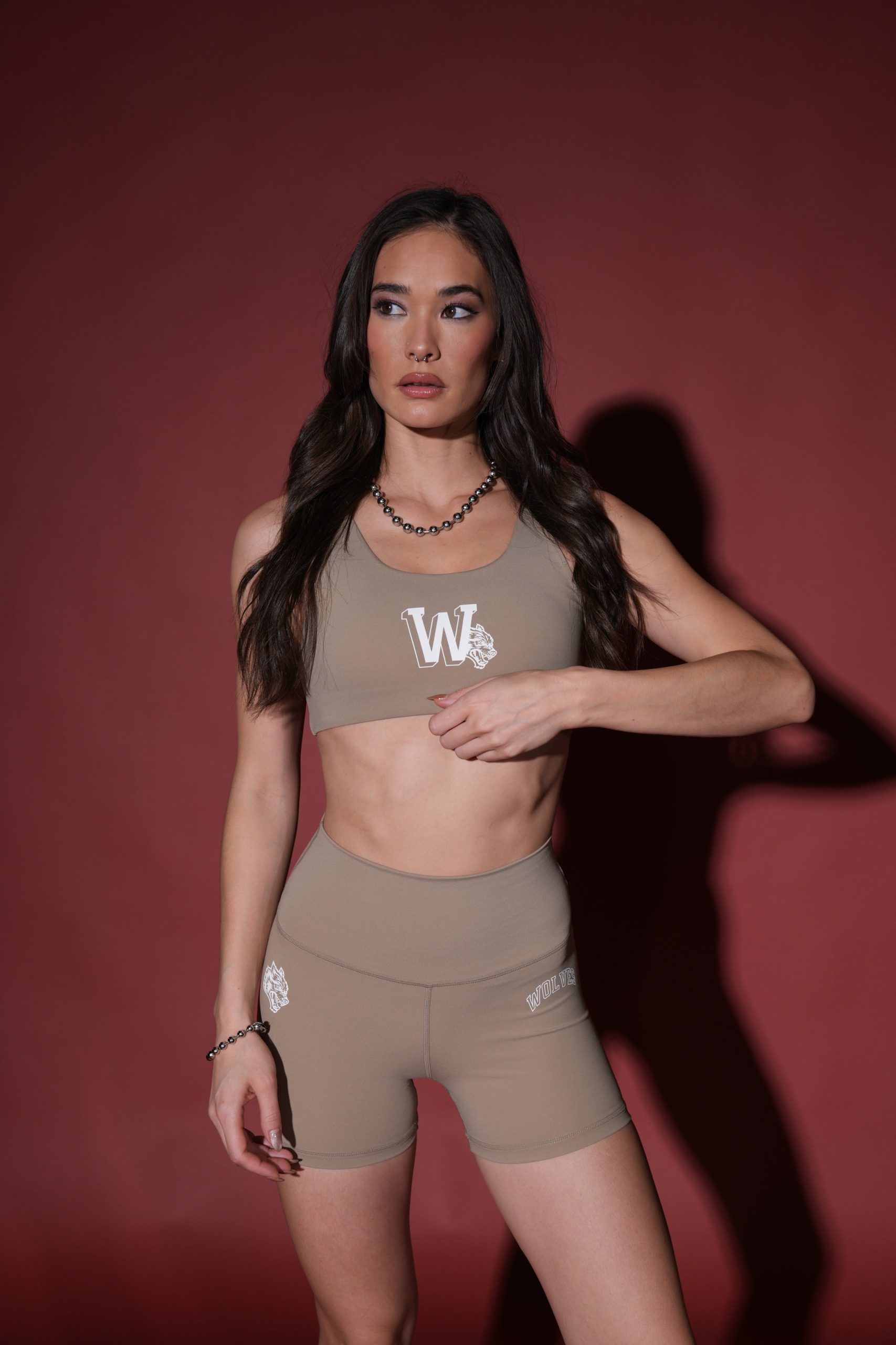 Loyalty V3 Energy Pump Shorts in Taupe - Image 10