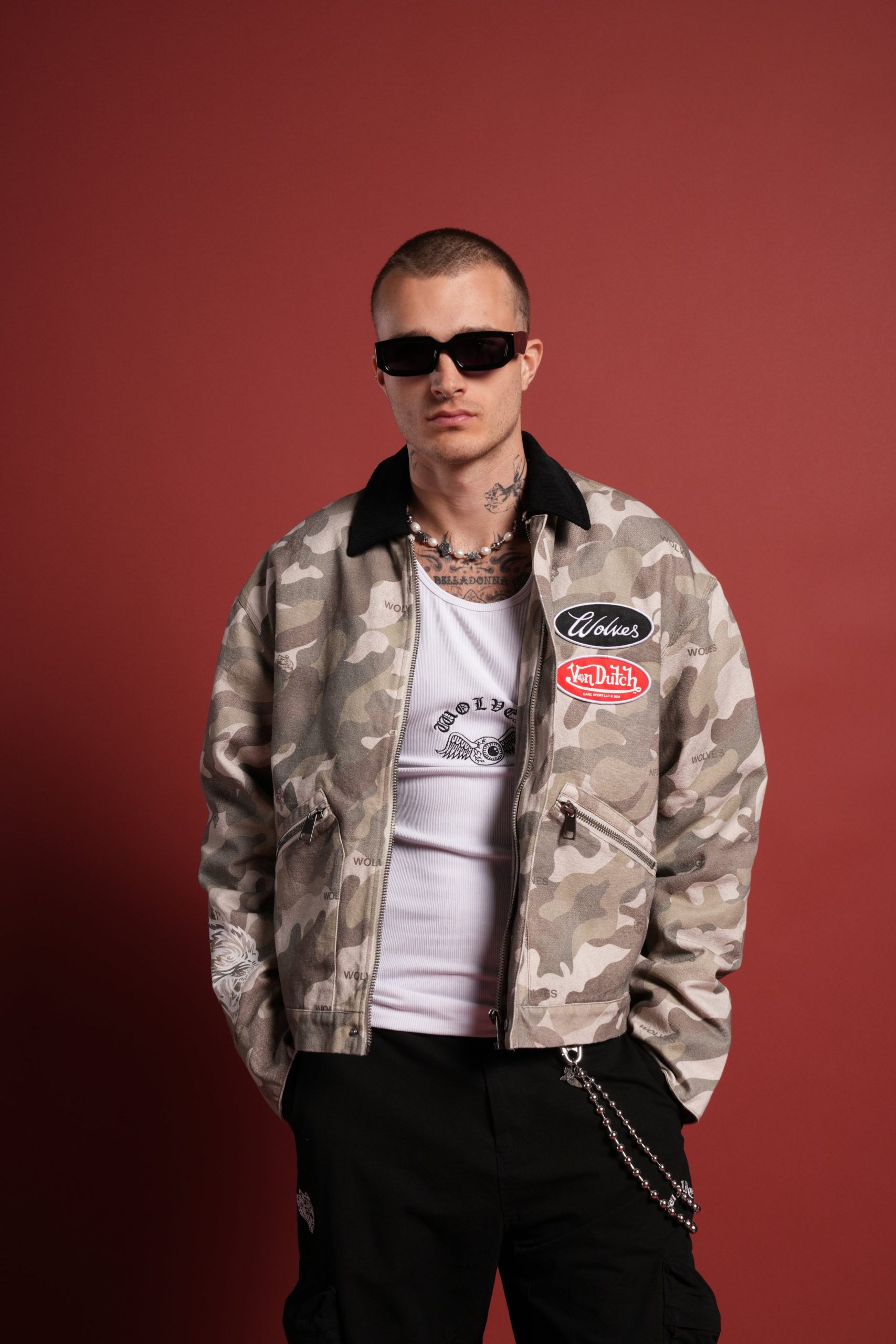 Rebel Heritage Earl Jacket in DSVD Green Camo - Image 4