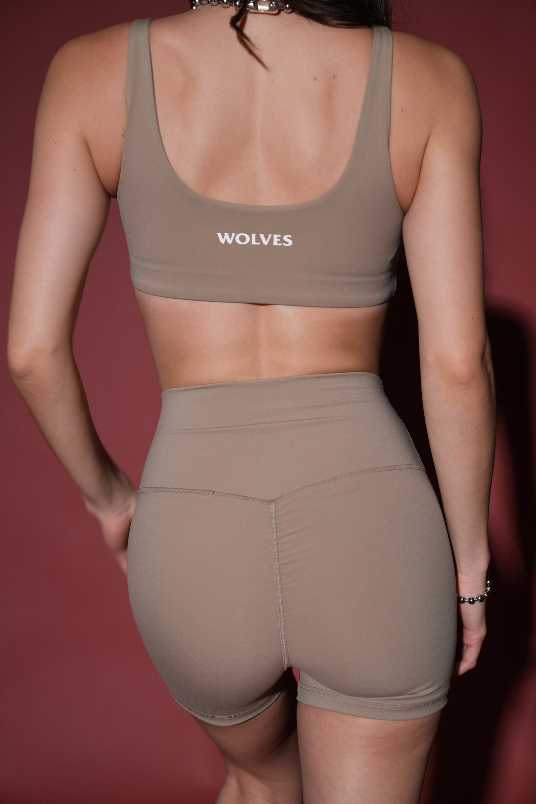 Loyalty V3 Energy Pump Shorts in Taupe - Image 2