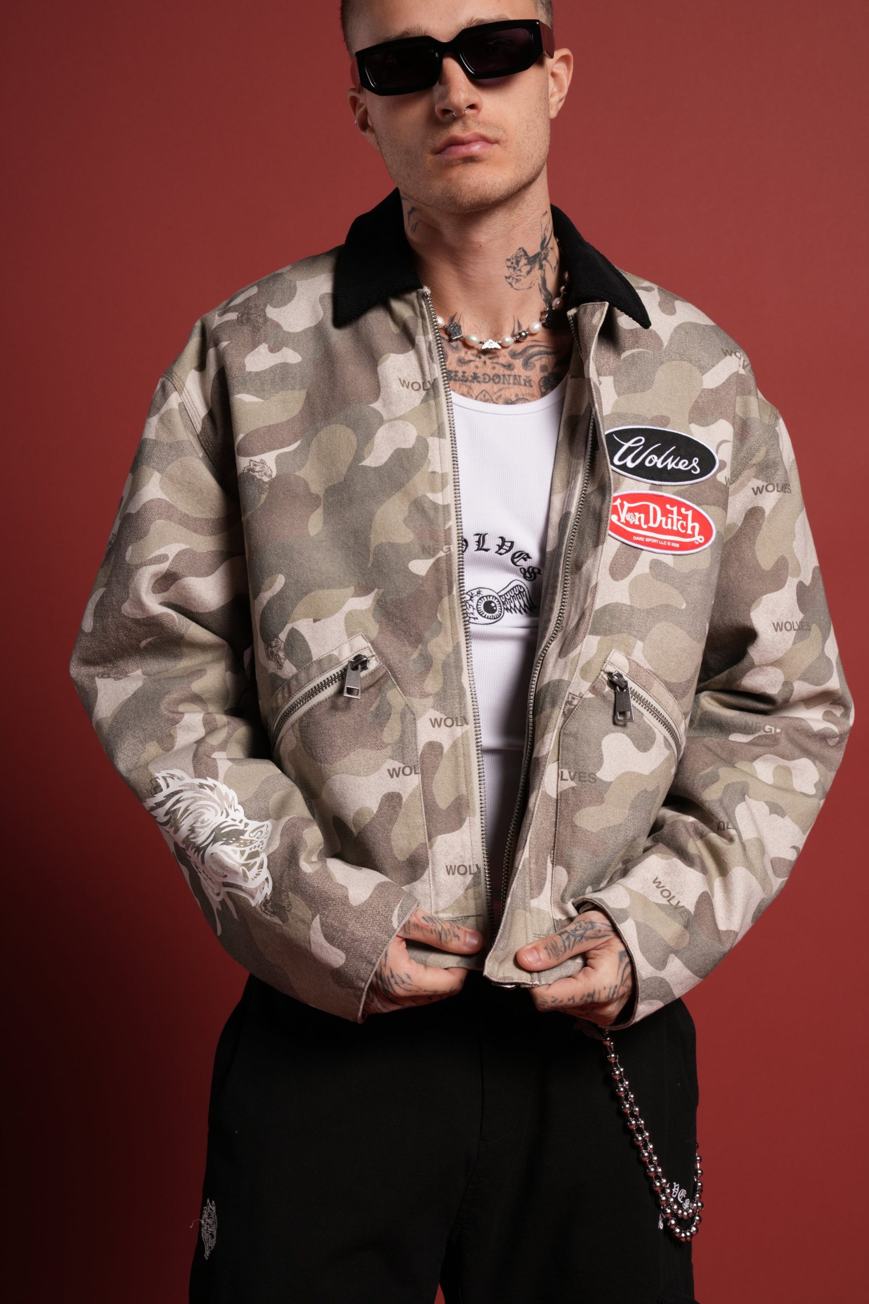 Rebel Heritage Earl Jacket in DSVD Green Camo - Image 5