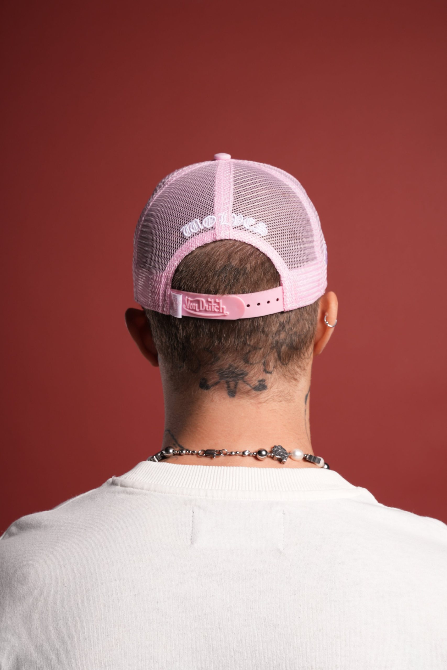 DSVD Collab Trucker Hat in DSVD Bubblegum Camo - Image 11