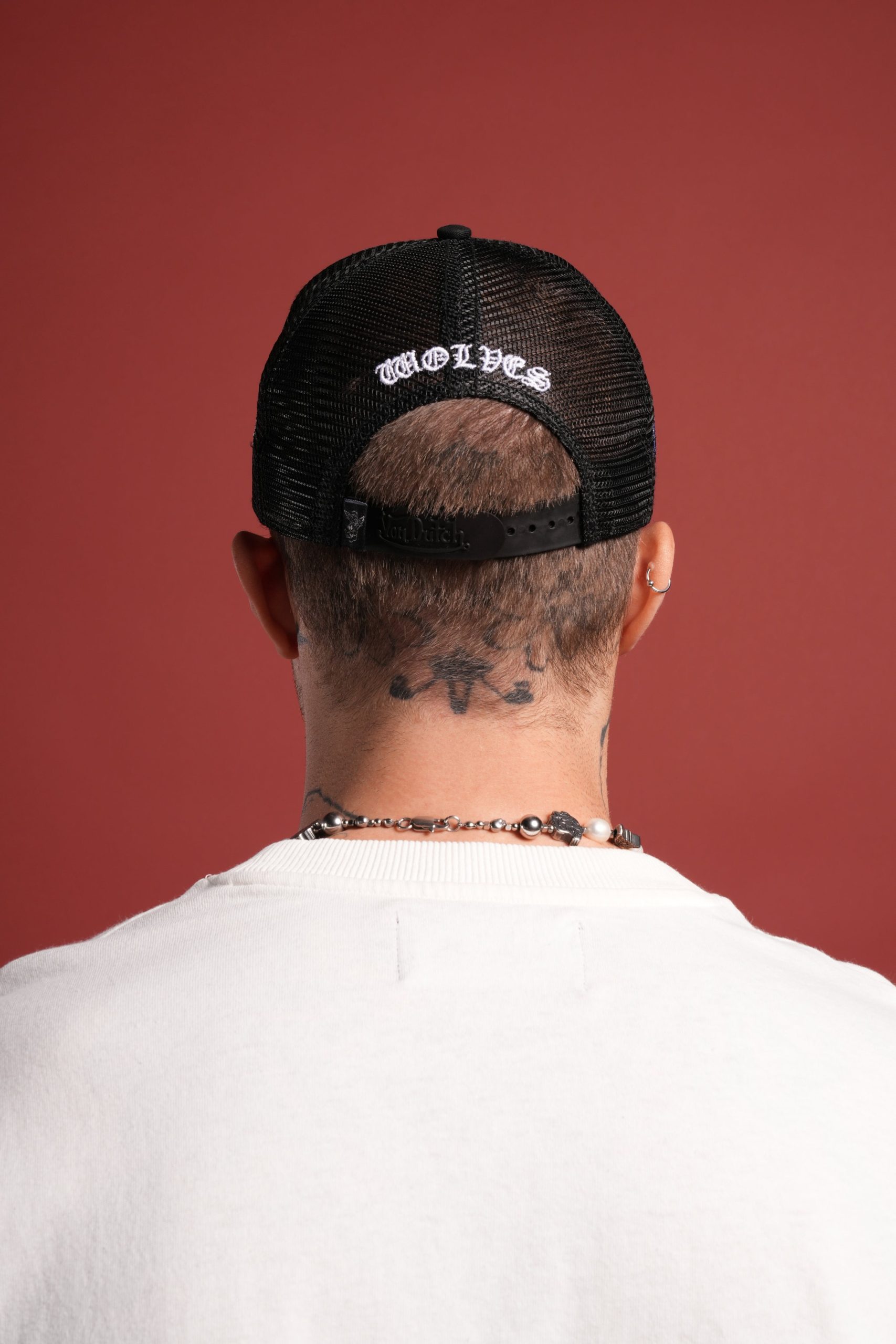 DSVD Collab Trucker Hat in Black Camo/Olive - Image 2