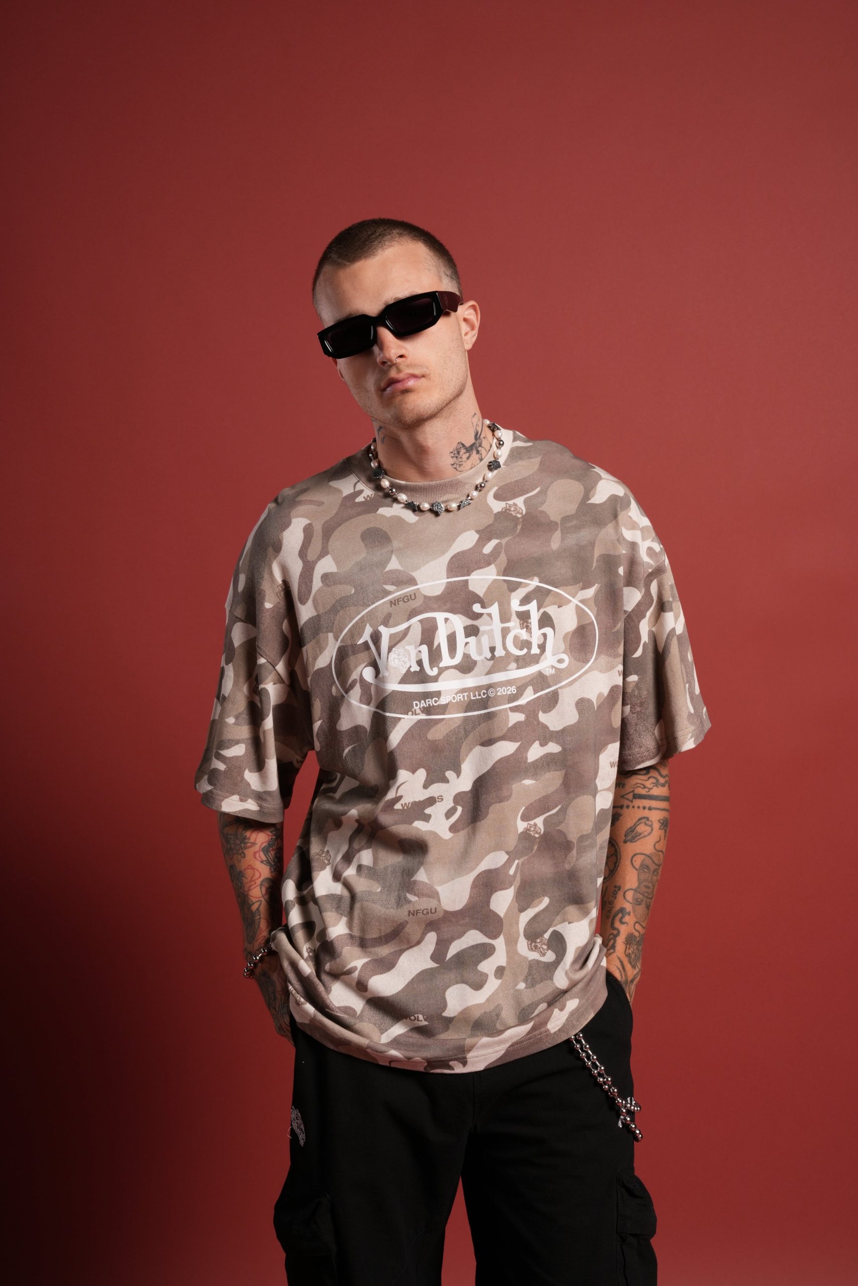 DSVD Legacy Premium Oversized Tee in DSVD Green Camo - Image 4