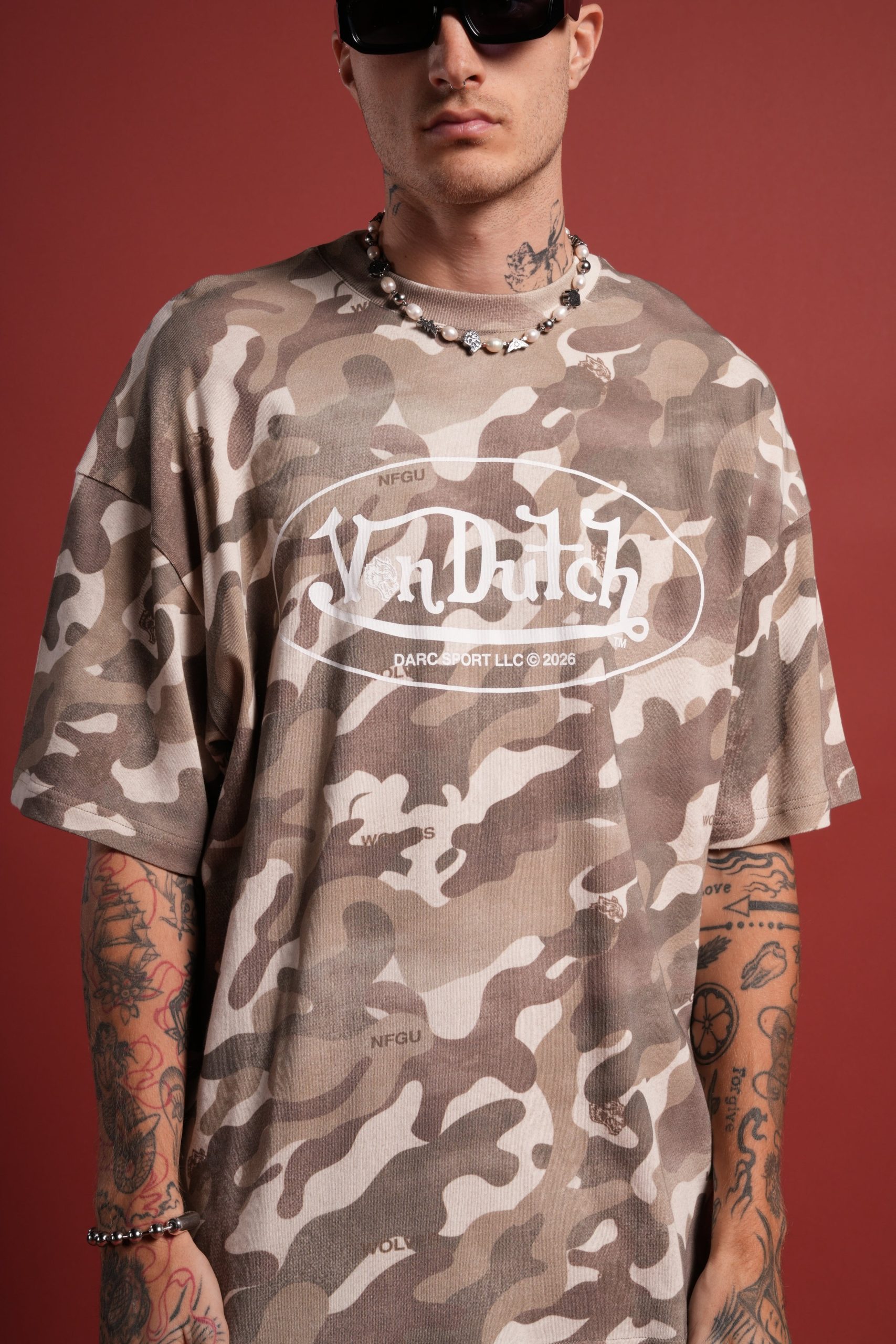 DSVD Legacy Premium Oversized Tee in DSVD Green Camo - Image 5