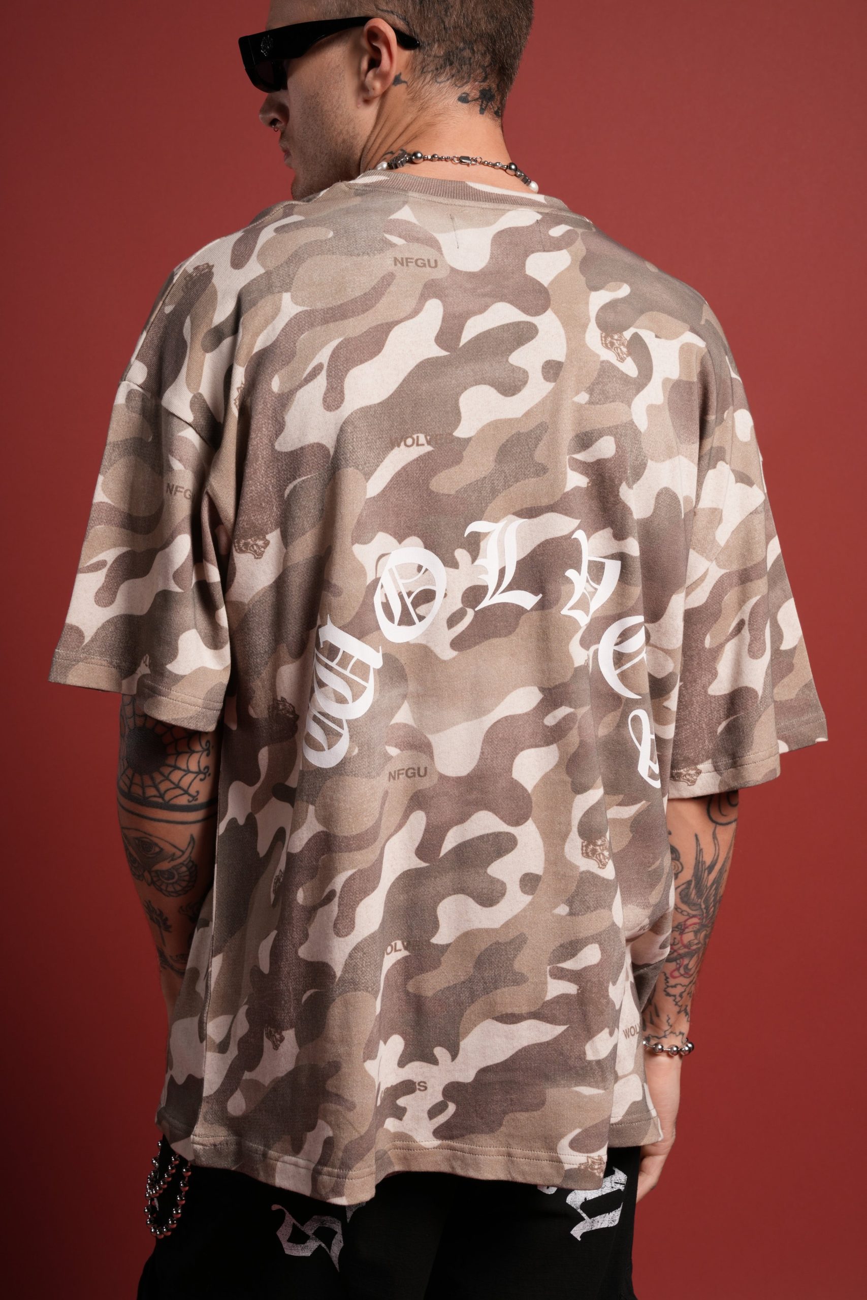 DSVD Legacy Premium Oversized Tee in DSVD Green Camo - Image 6