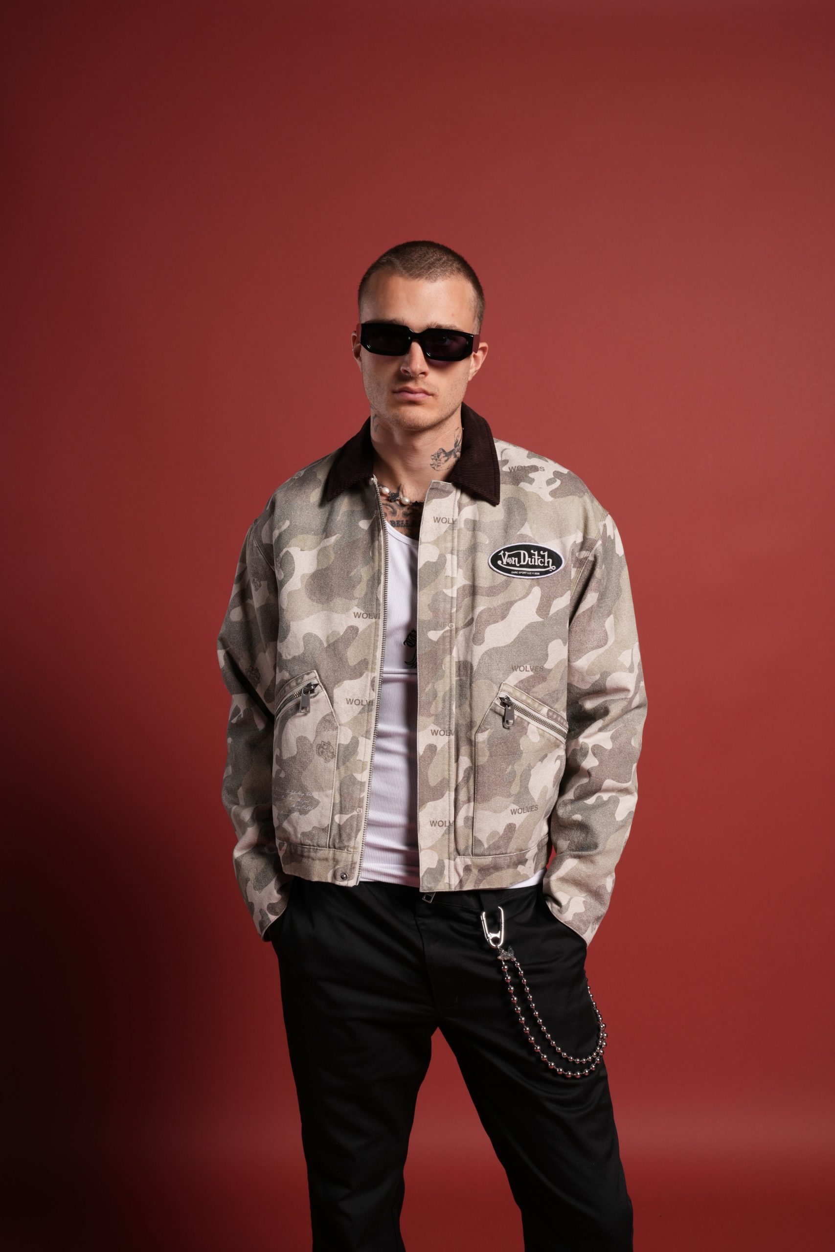 VD Chopper Earl Jacket in DSVD Green Camo - Image 4
