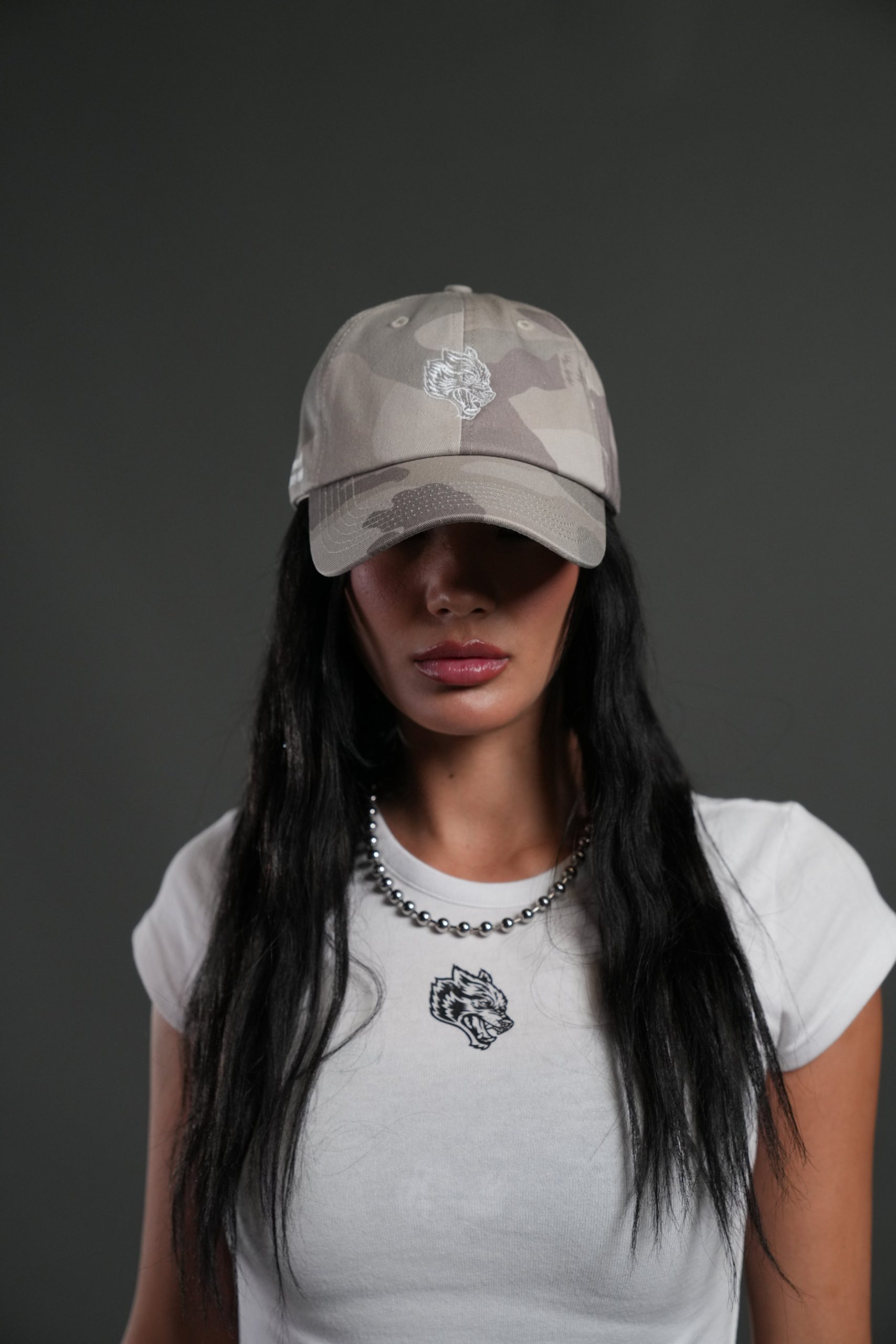 Wolf Head Forever Dad Hat V2 in Lush Vintage Woodland Camo - Image 2