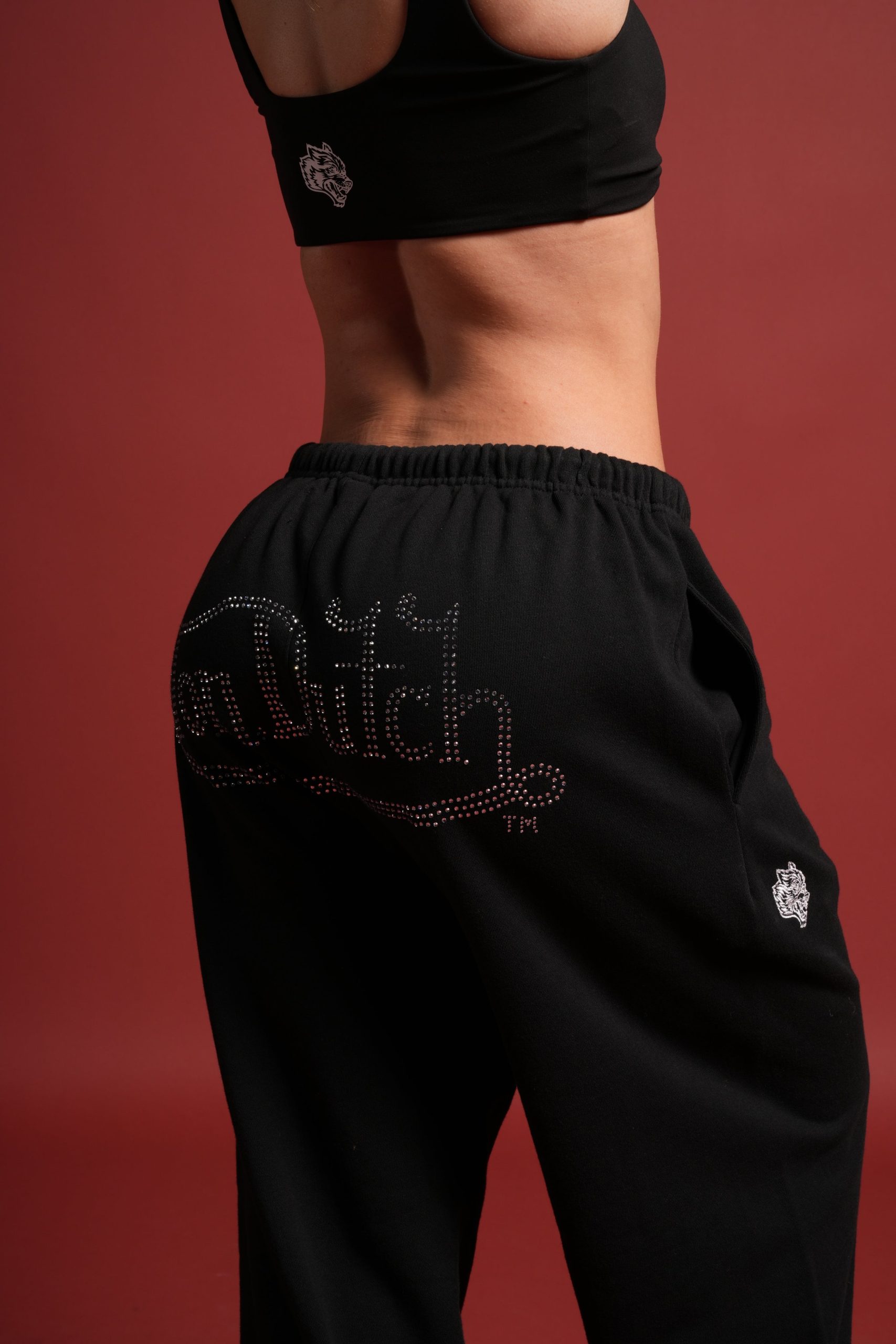Y2Kulture Lounger Sweat Pants in Black - Image 5