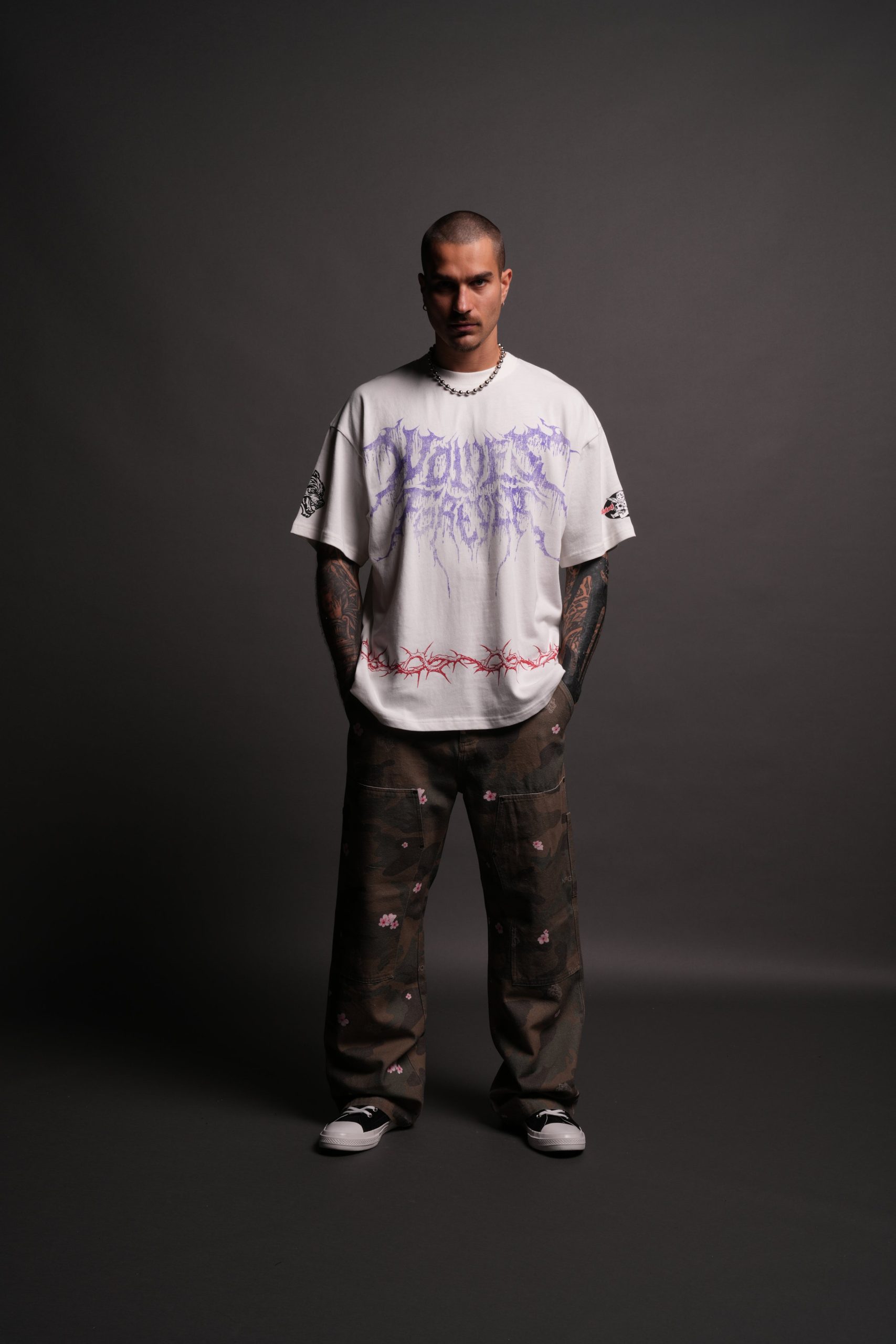 Drip Hesh Premium Oversized Tee in Cream - Image 5