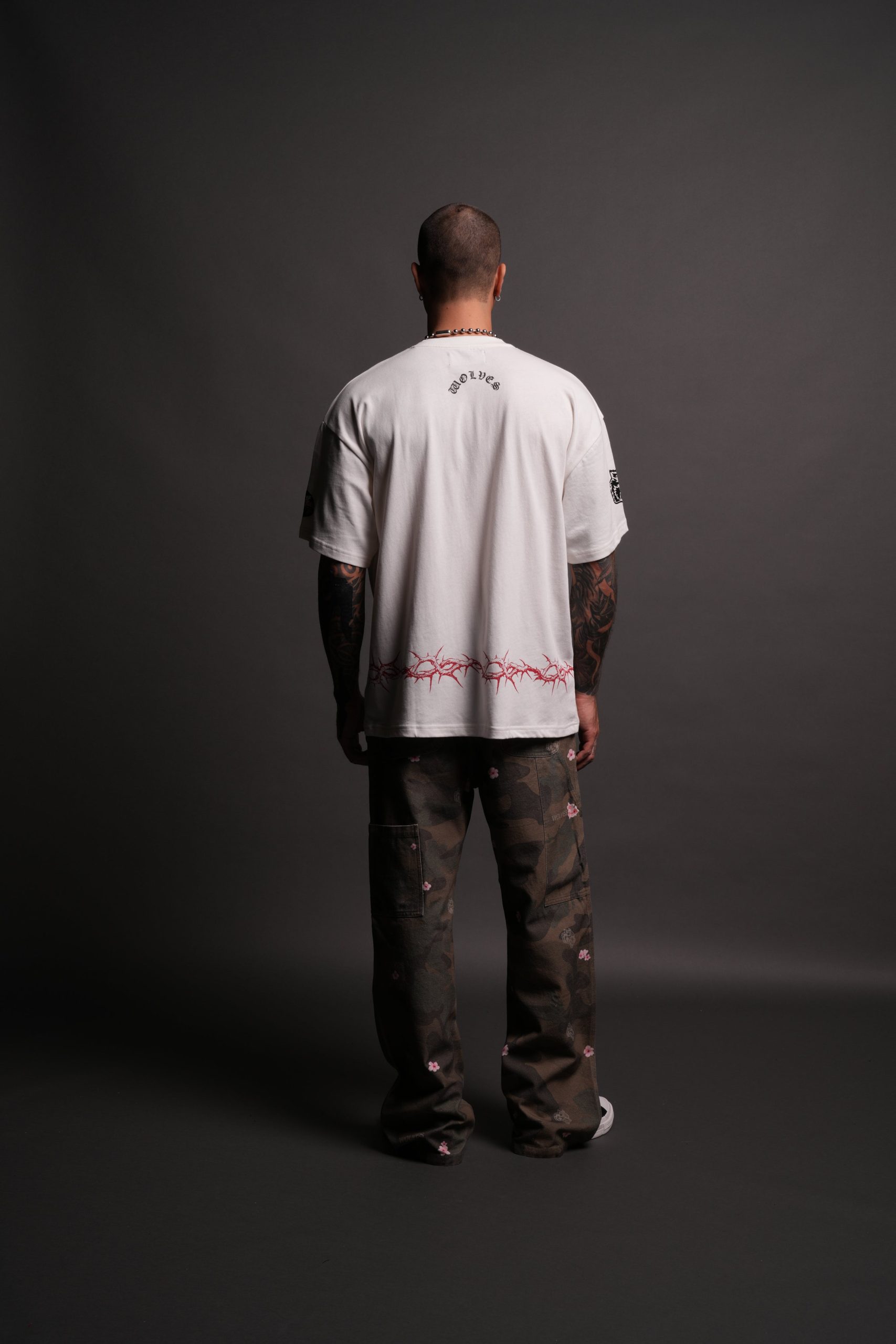 Drip Hesh Premium Oversized Tee in Cream - Image 6