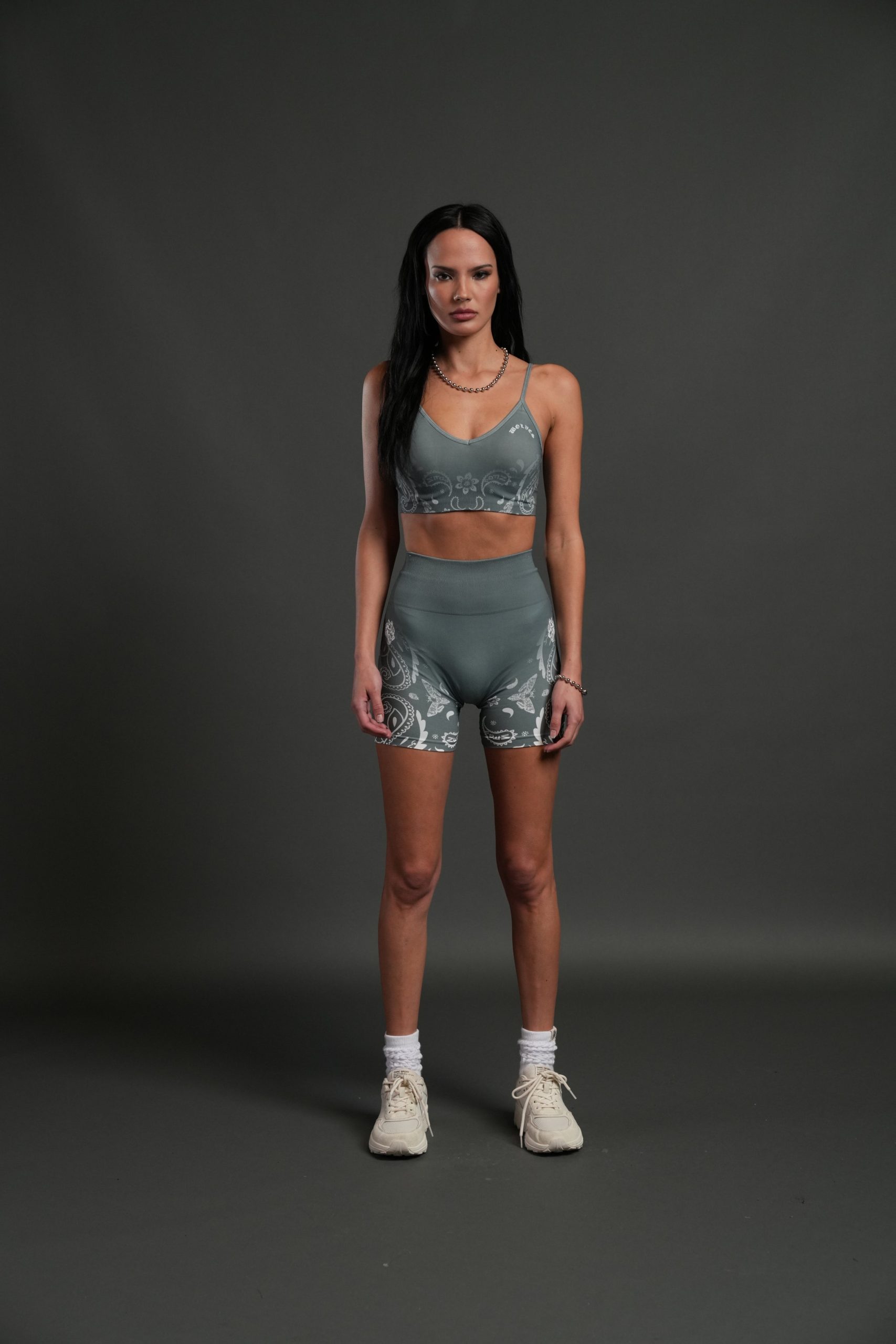 Faded Paisley Maya Soft Seamless Bra in Greek Stone - Image 3