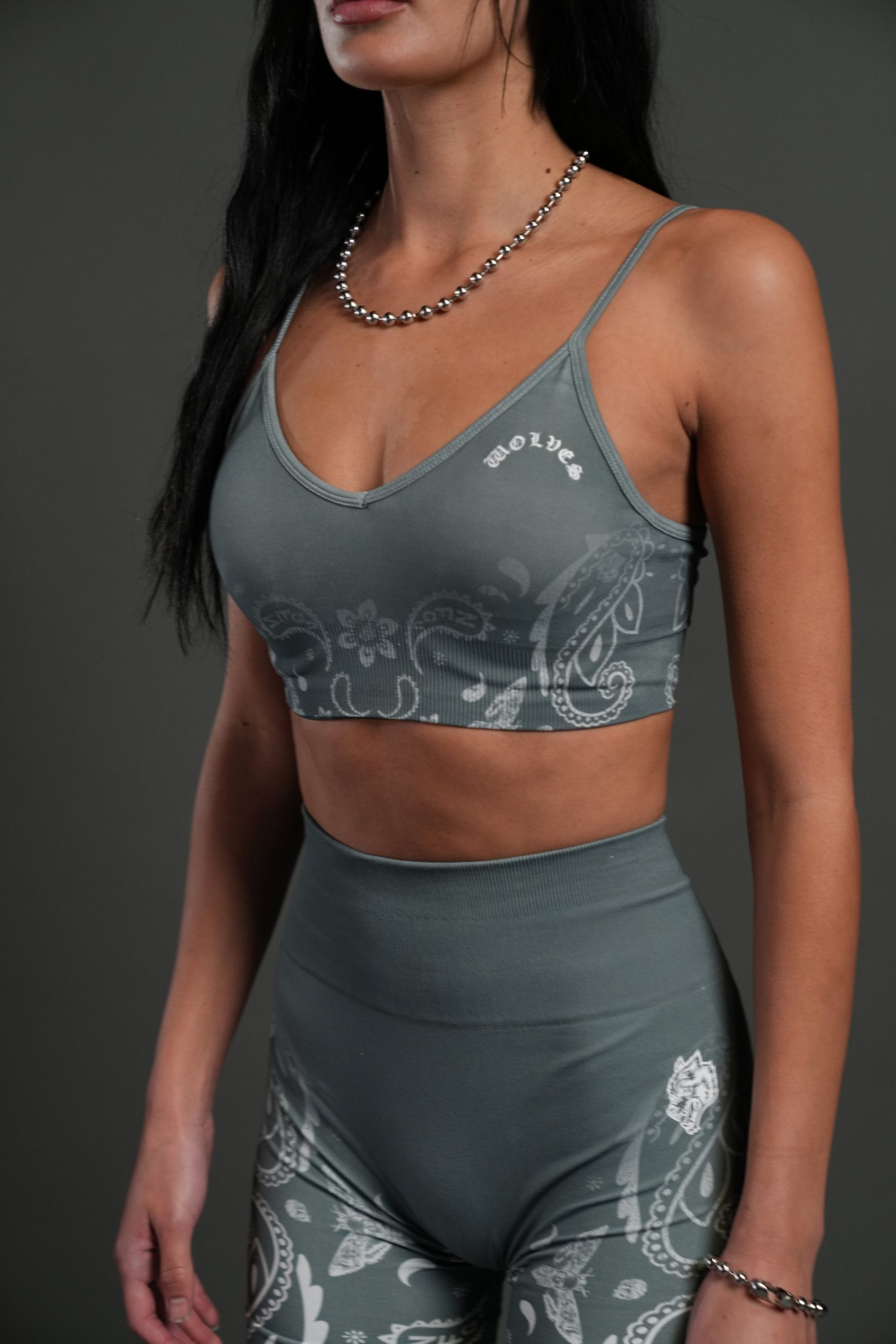 Faded Paisley Maya Soft Seamless Bra in Greek Stone - Image 5