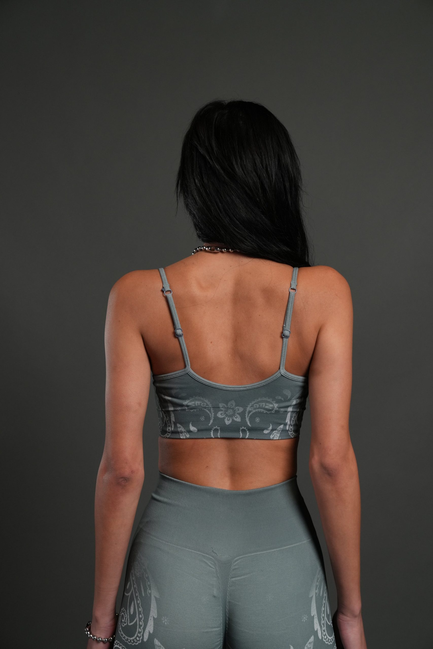 Faded Paisley Maya Soft Seamless Bra in Greek Stone - Image 2