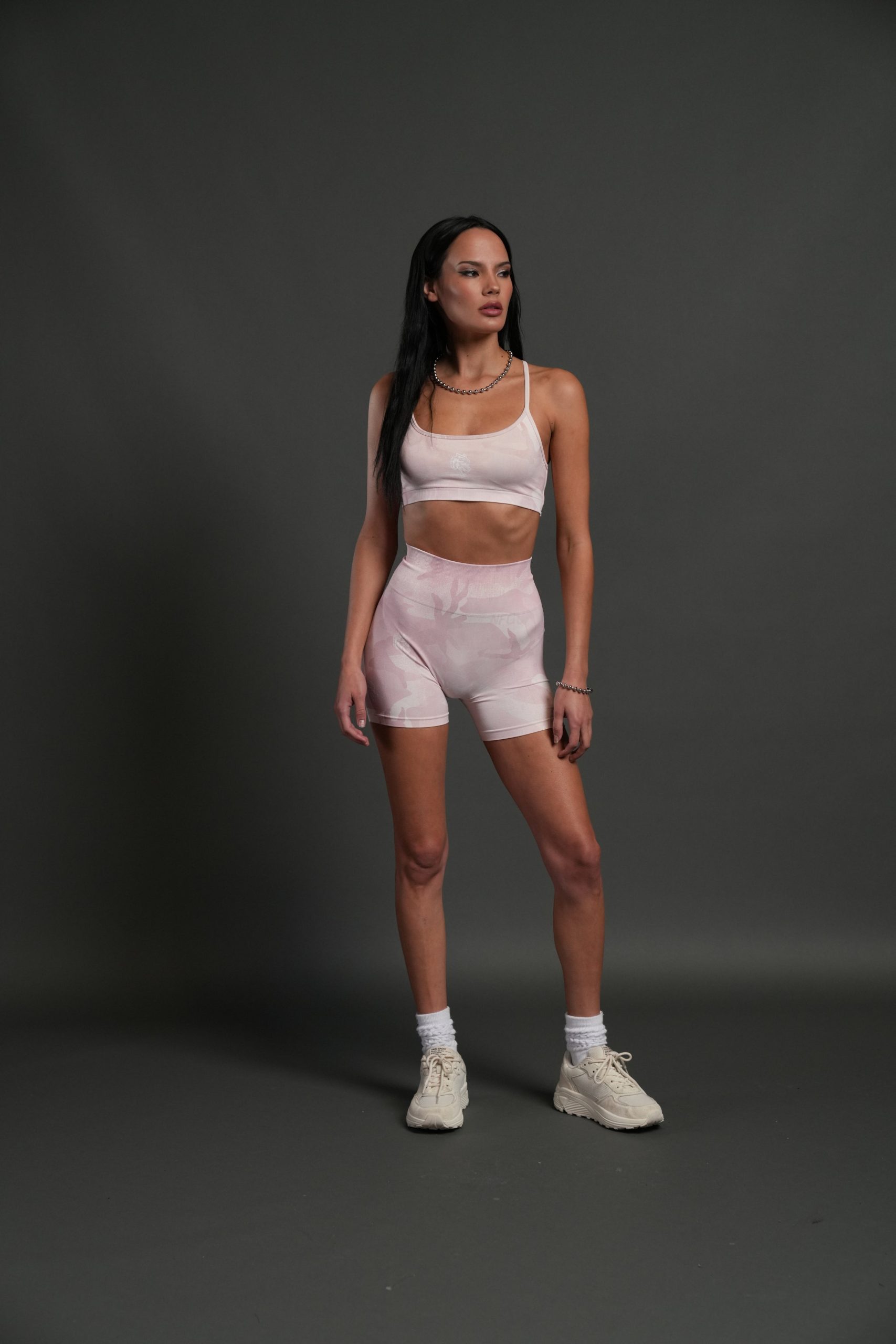 Wolf Head Layla Soft Seamless Bra in Blush Vintage Woodland Camo - Image 3