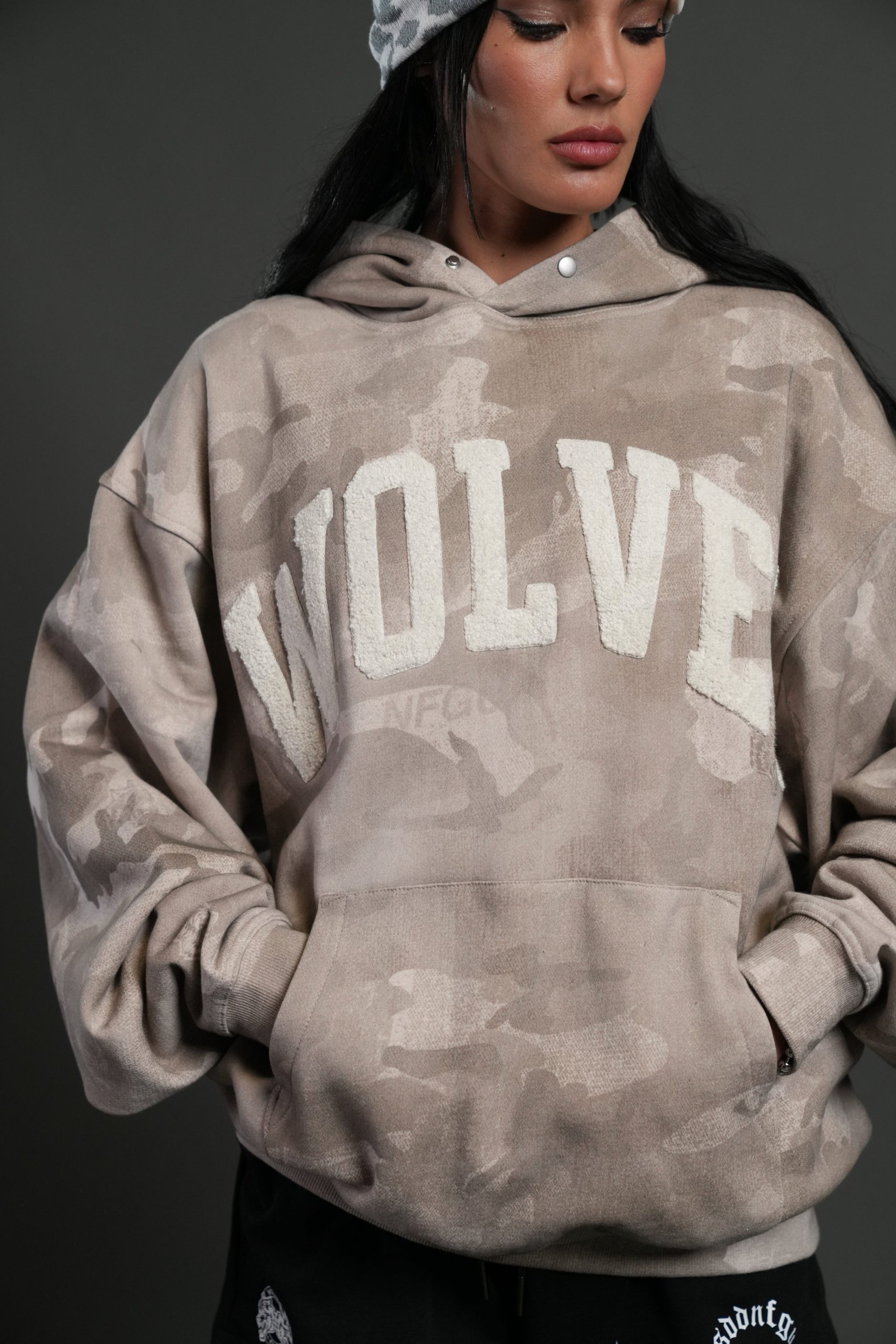 Always Loyal Unisex Pierce Hoodie in Clay Vintage Woodland Camo - Image 8