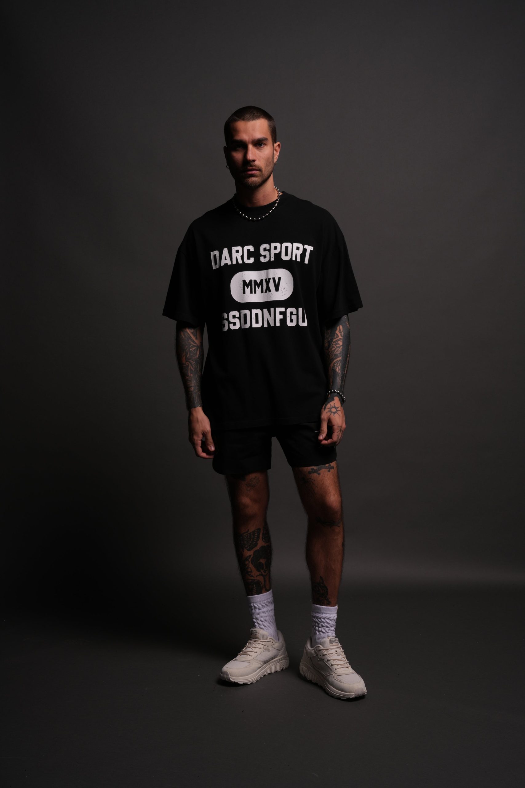 Wolves Forever Premium Oversized Tee in Black - Image 4