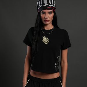 Faded Paisley Timeless Tee in Black