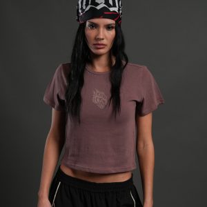 Faded Paisley Timeless Tee in Mauve