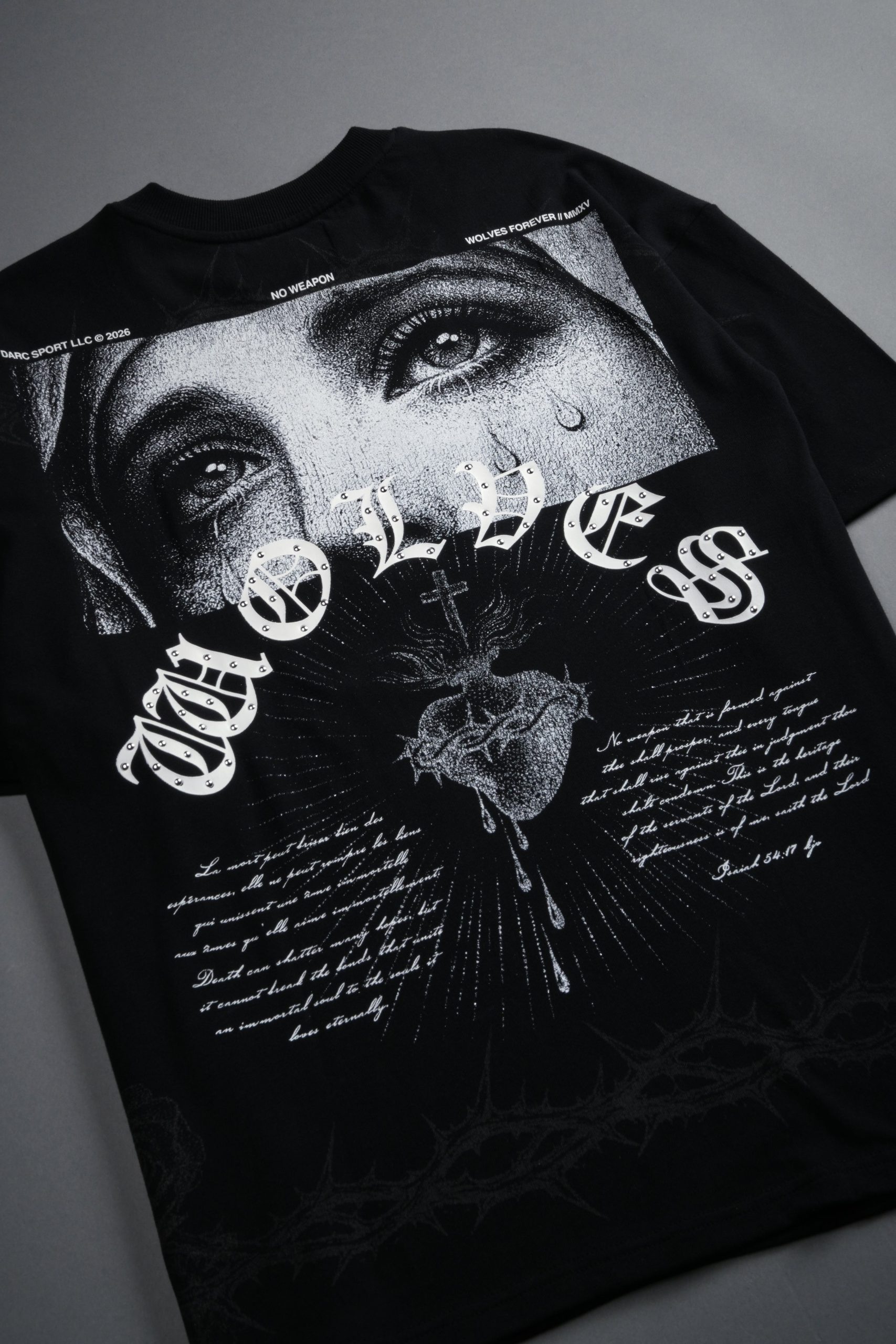 Sanctified Premium Oversized Tee in Black - Image 8