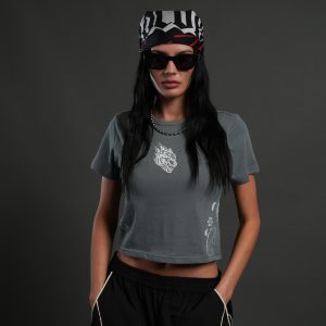 Faded Paisley Timeless Tee in Greek Stone