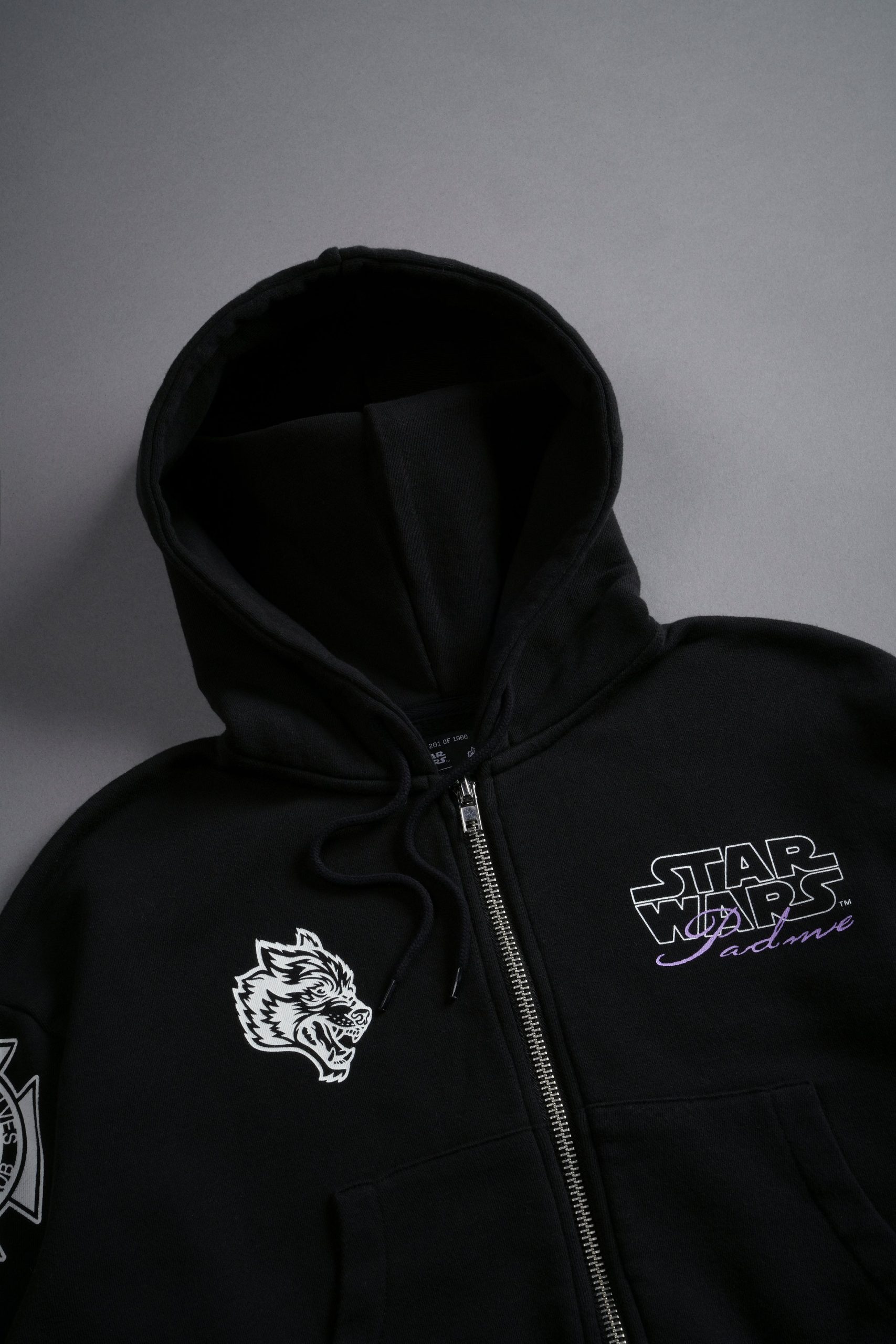 The Power Of The Dark Side Padme Chambers (Cropped) Zip Hoodie in Black - Image 12