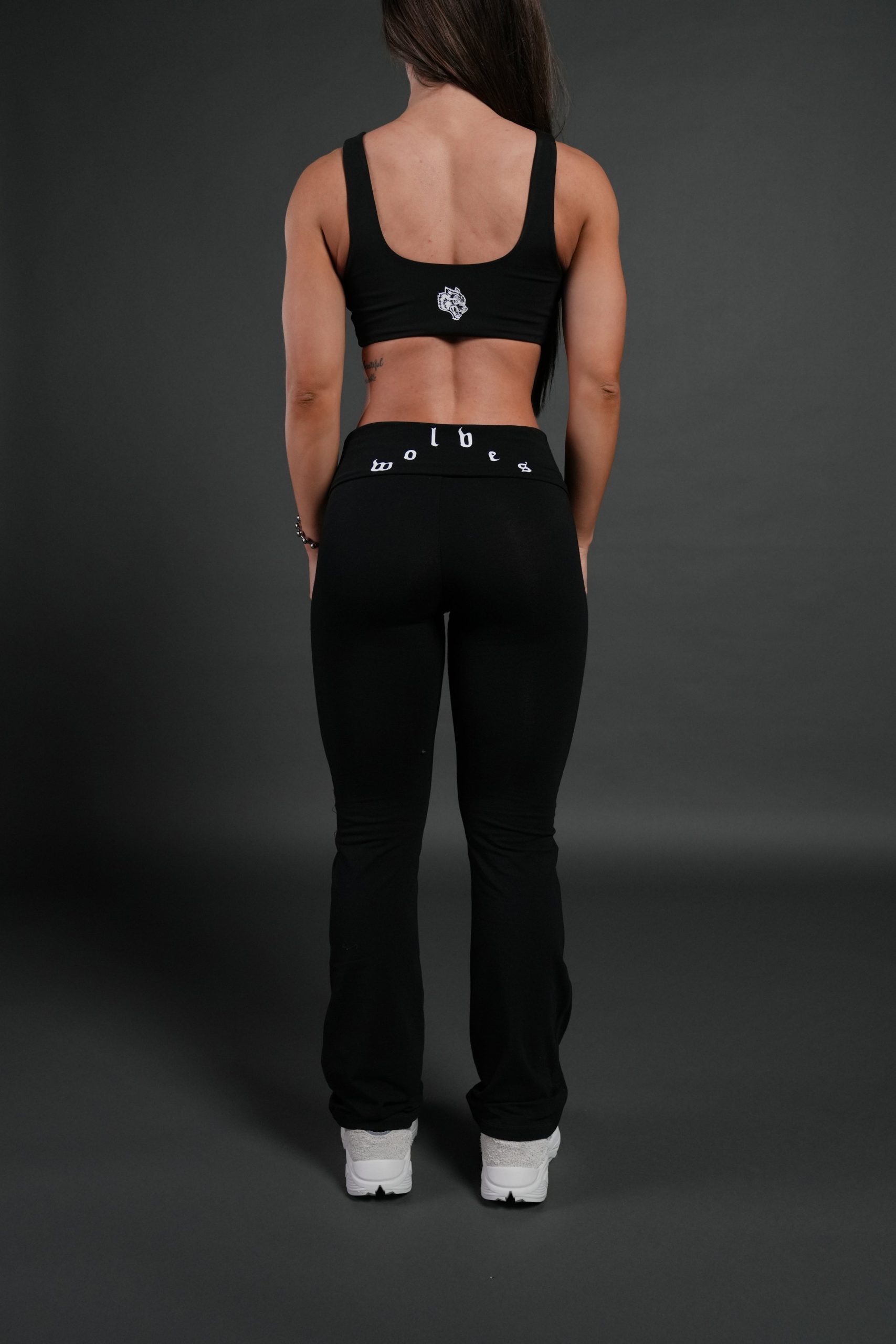 Wolves Pyramid Romy Foldover Pants in Black - Image 3