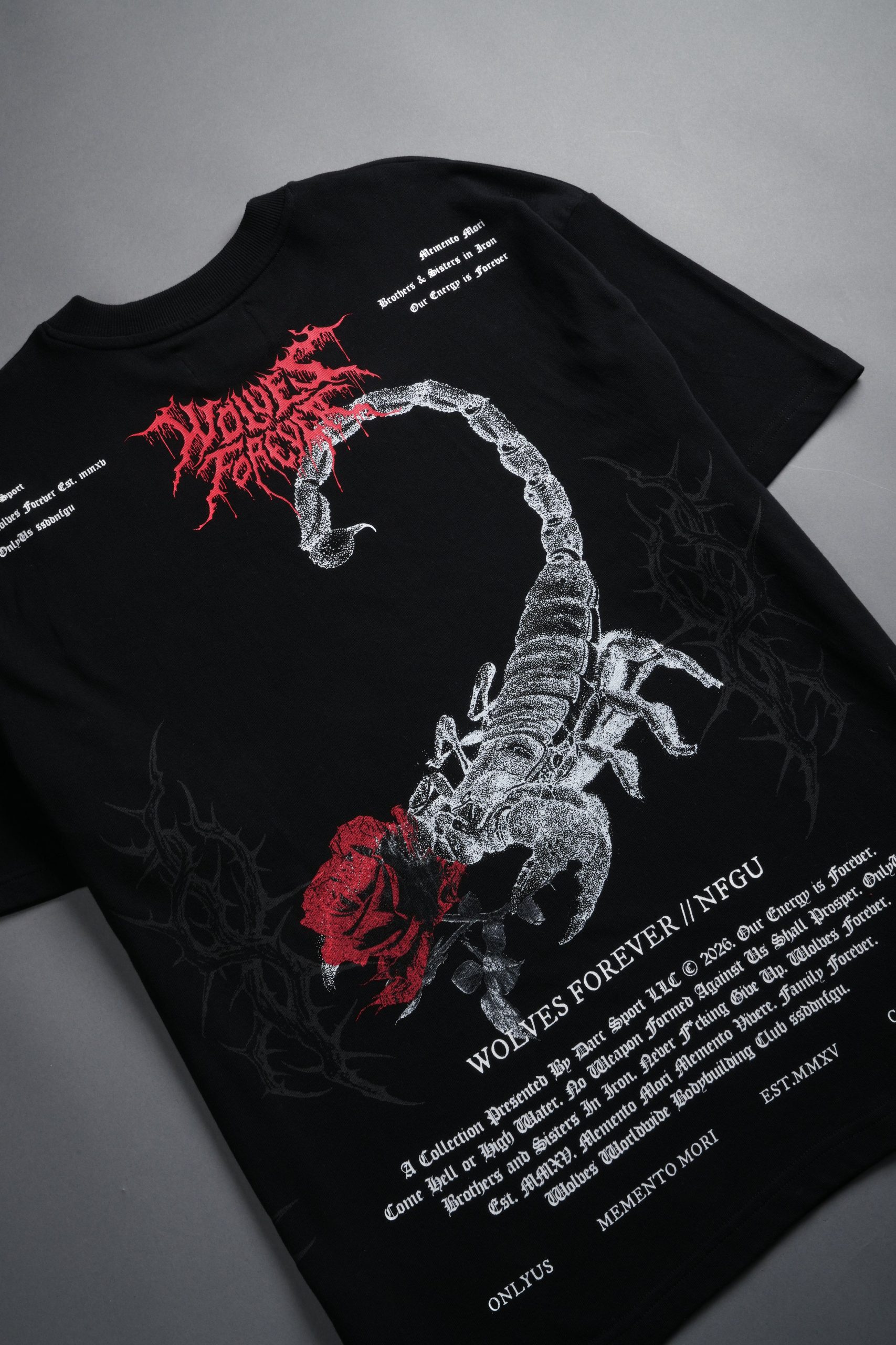 Scorpion Thorns Premium Oversized Tee in Black - Image 12
