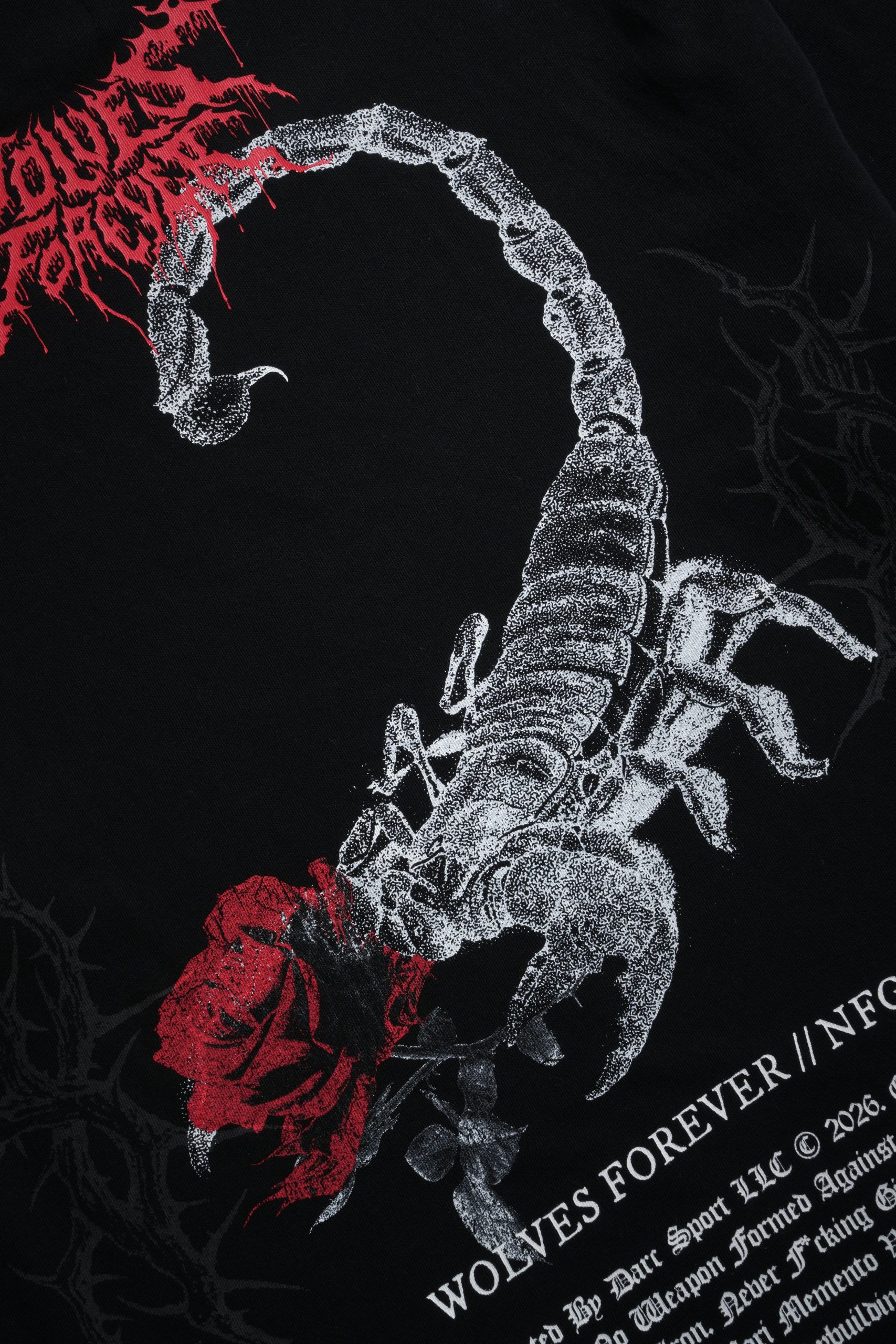 Scorpion Thorns Premium Oversized Tee in Black - Image 10