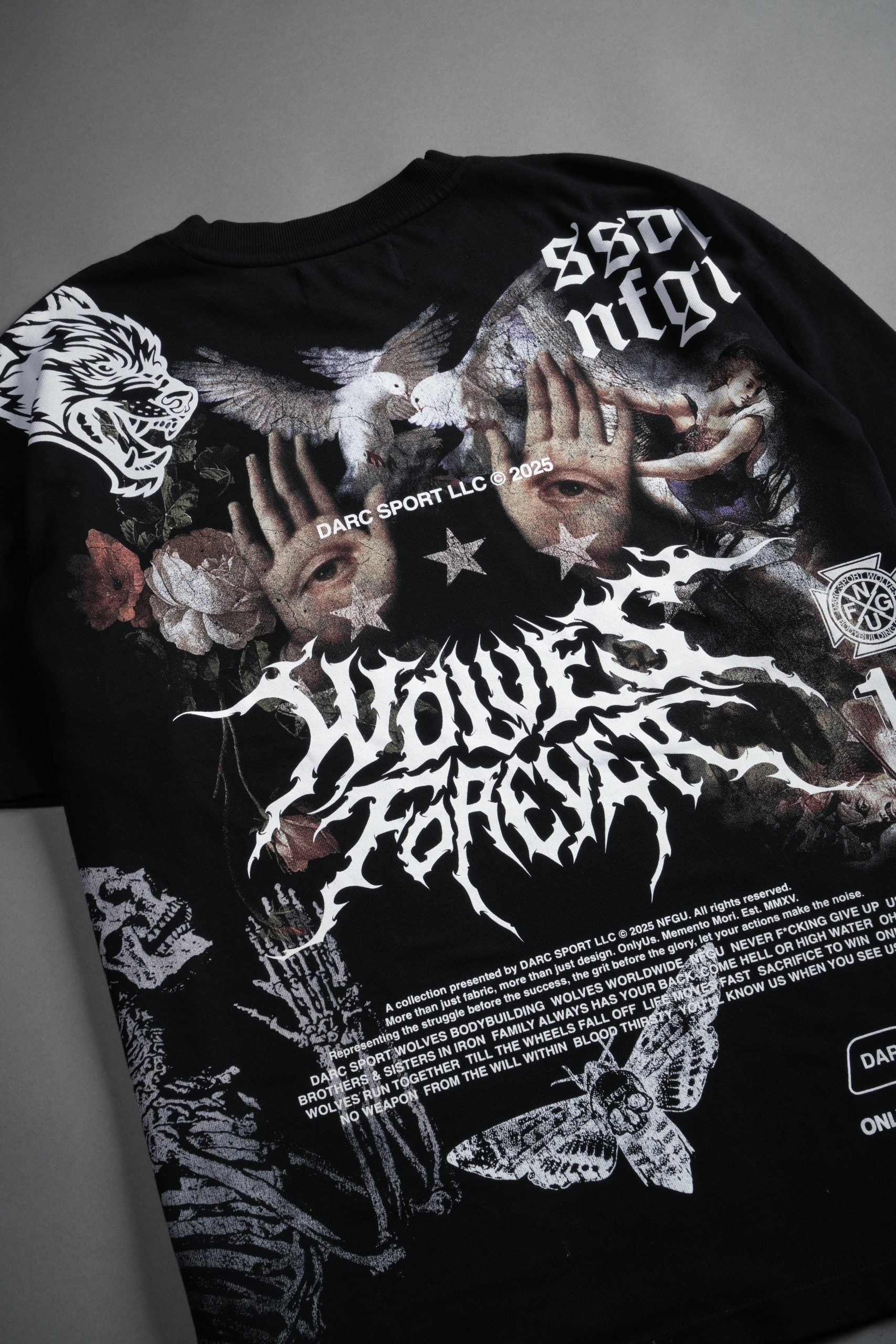 Born Stoic Premium Oversized Tee in Black - Image 8