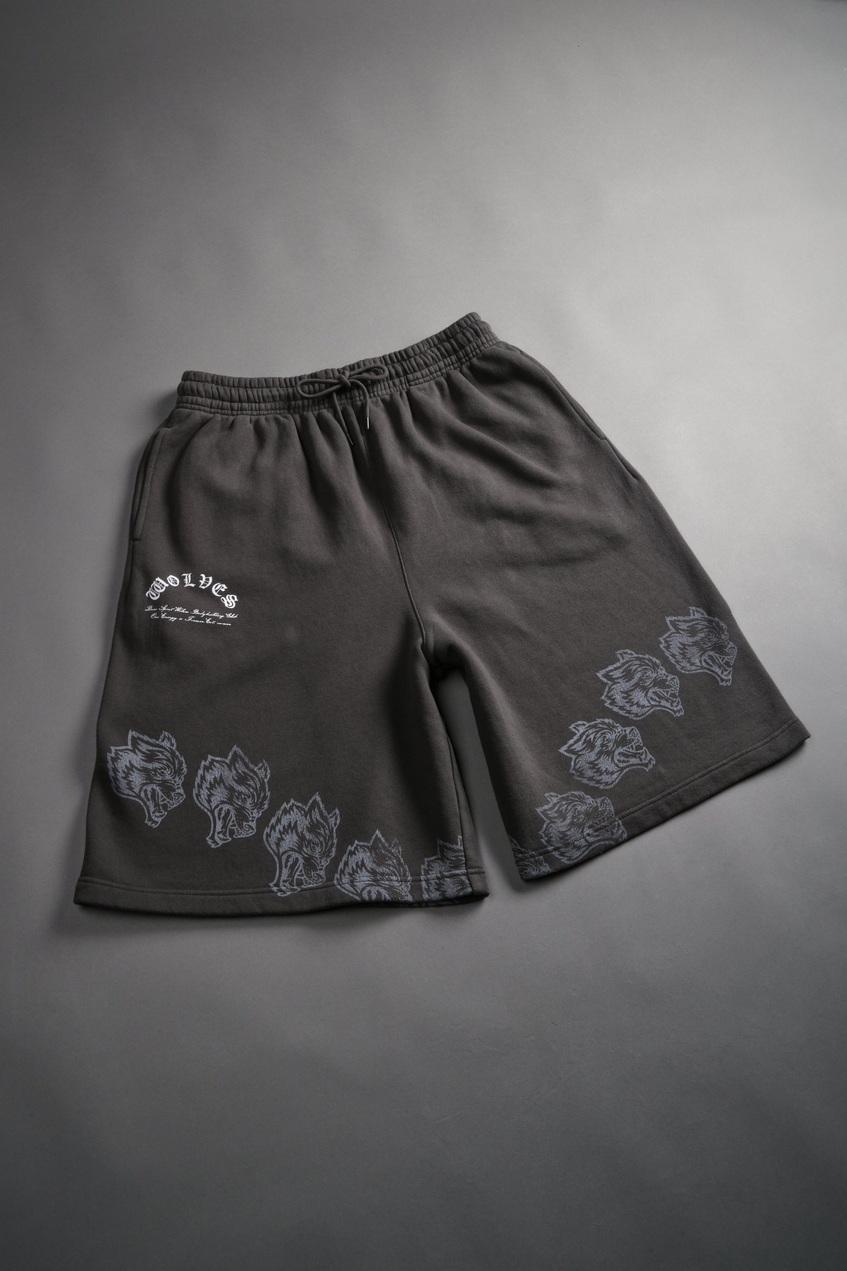 Only Wolves Oversized Osiris Sweat Shorts in Wolf Gray - Image 6