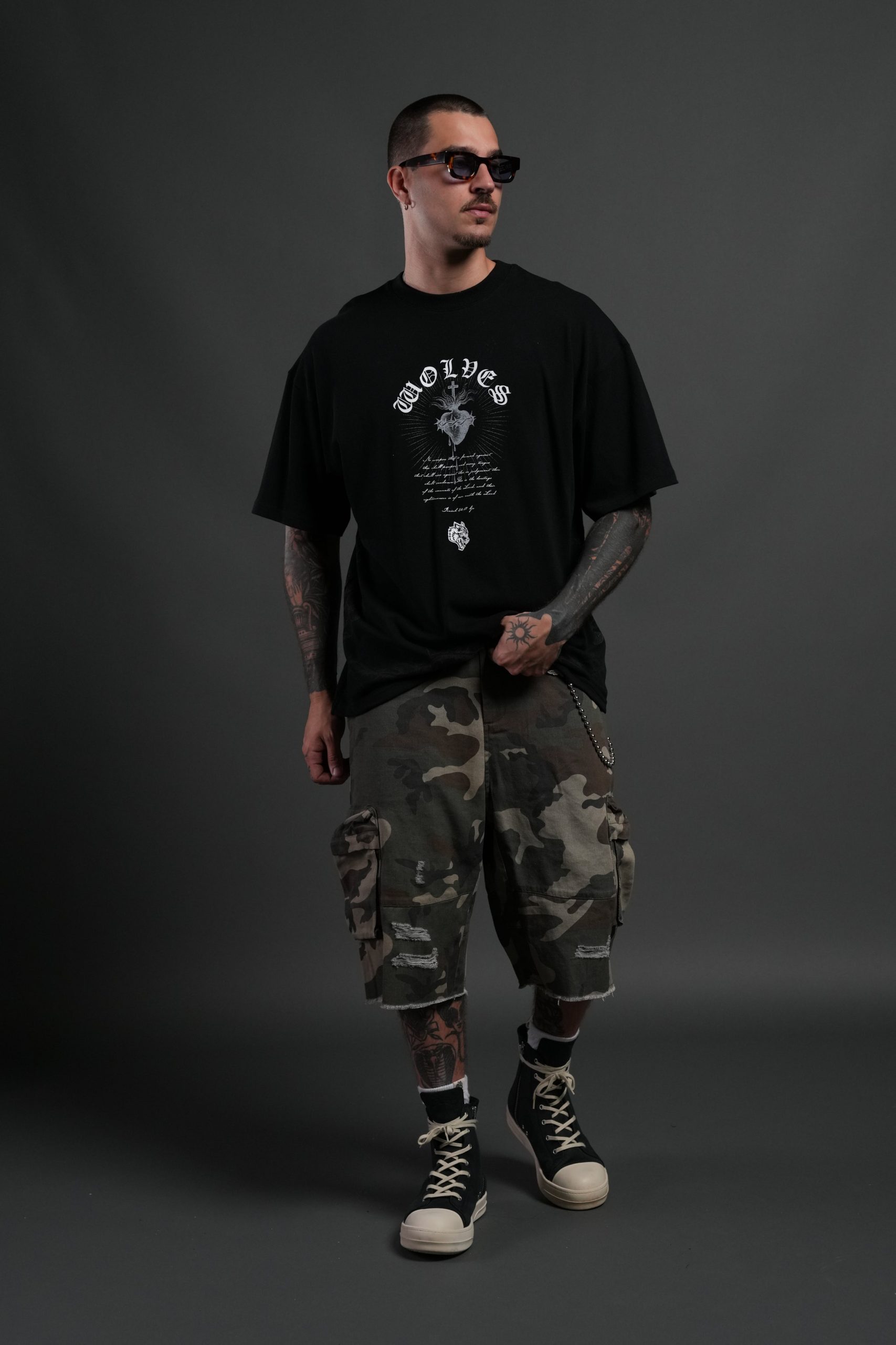 Sanctified Premium Oversized Tee in Black - Image 5