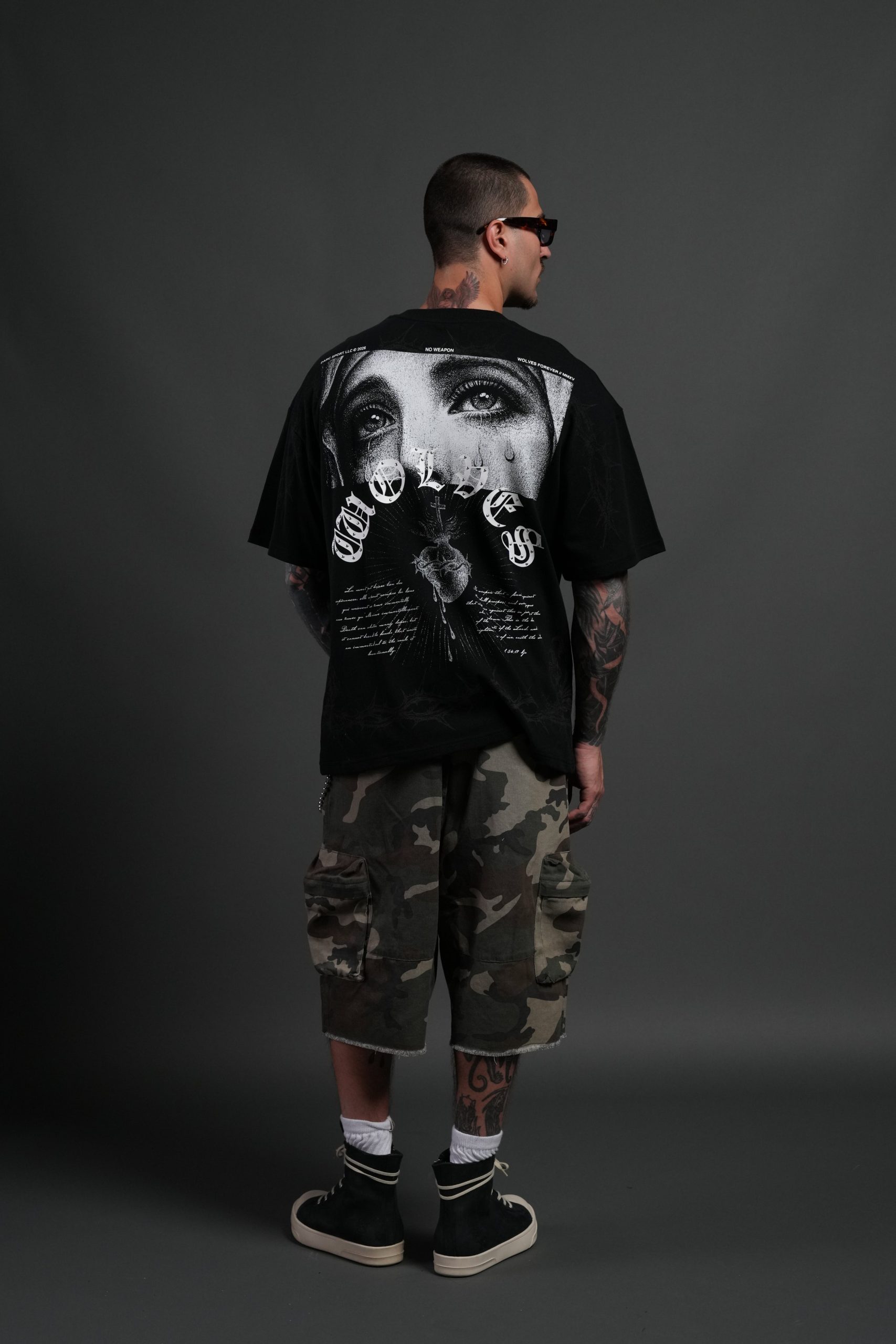 Sanctified Premium Oversized Tee in Black - Image 6