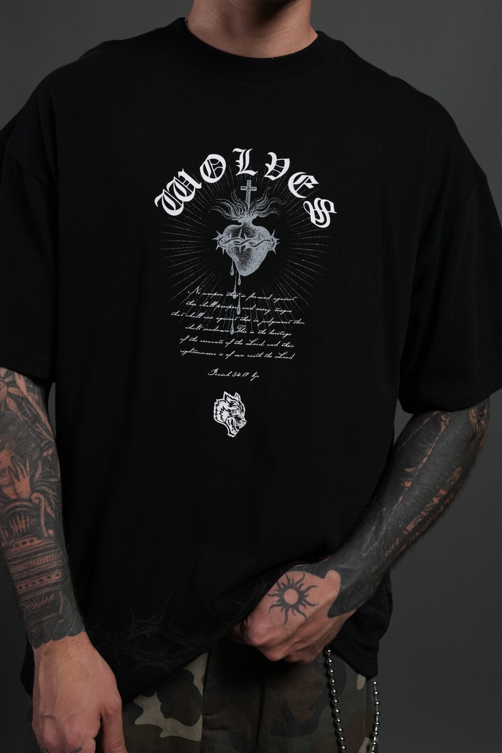Sanctified Premium Oversized Tee in Black - Image 10